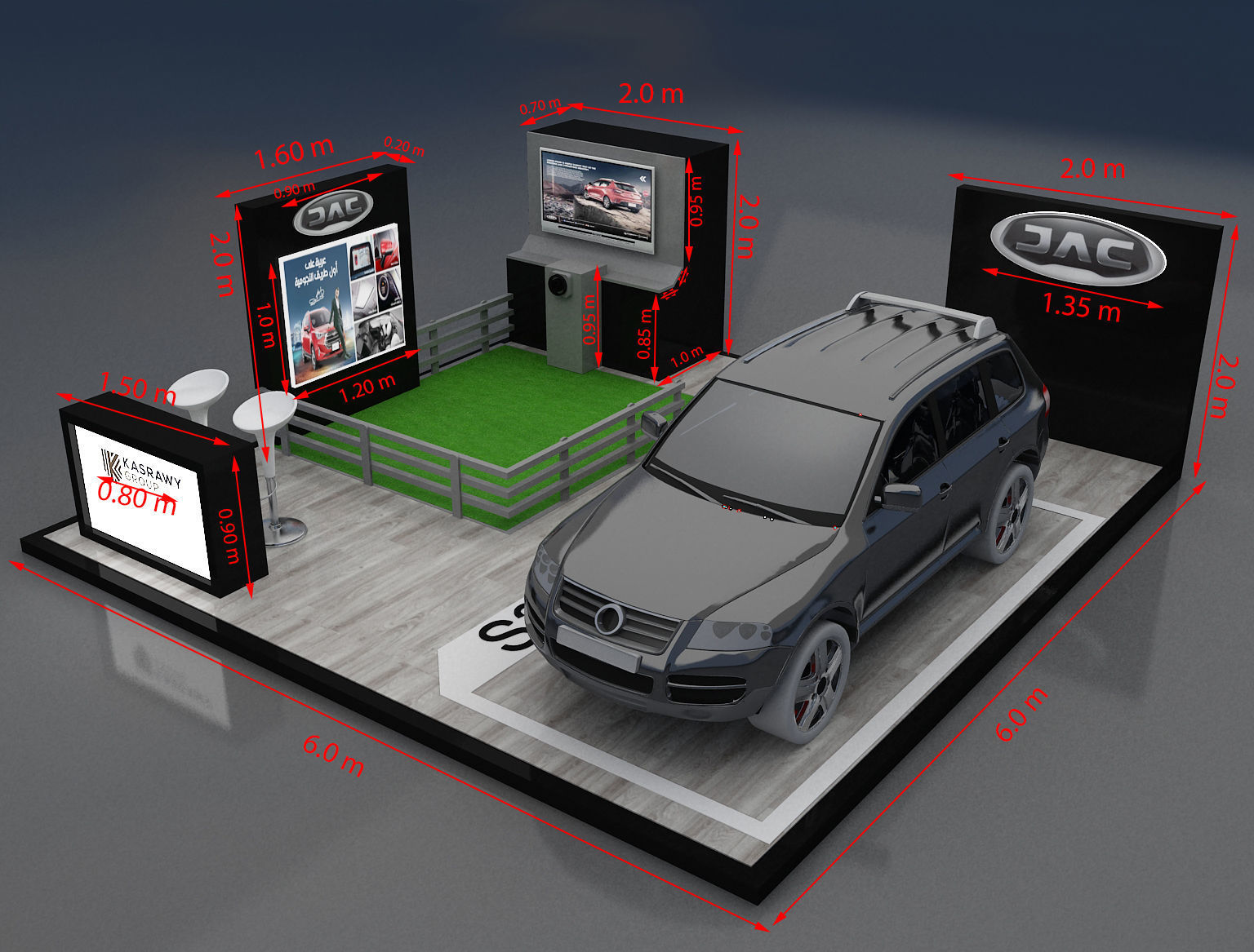 Booth Exhibition Stand a272 3D model_13