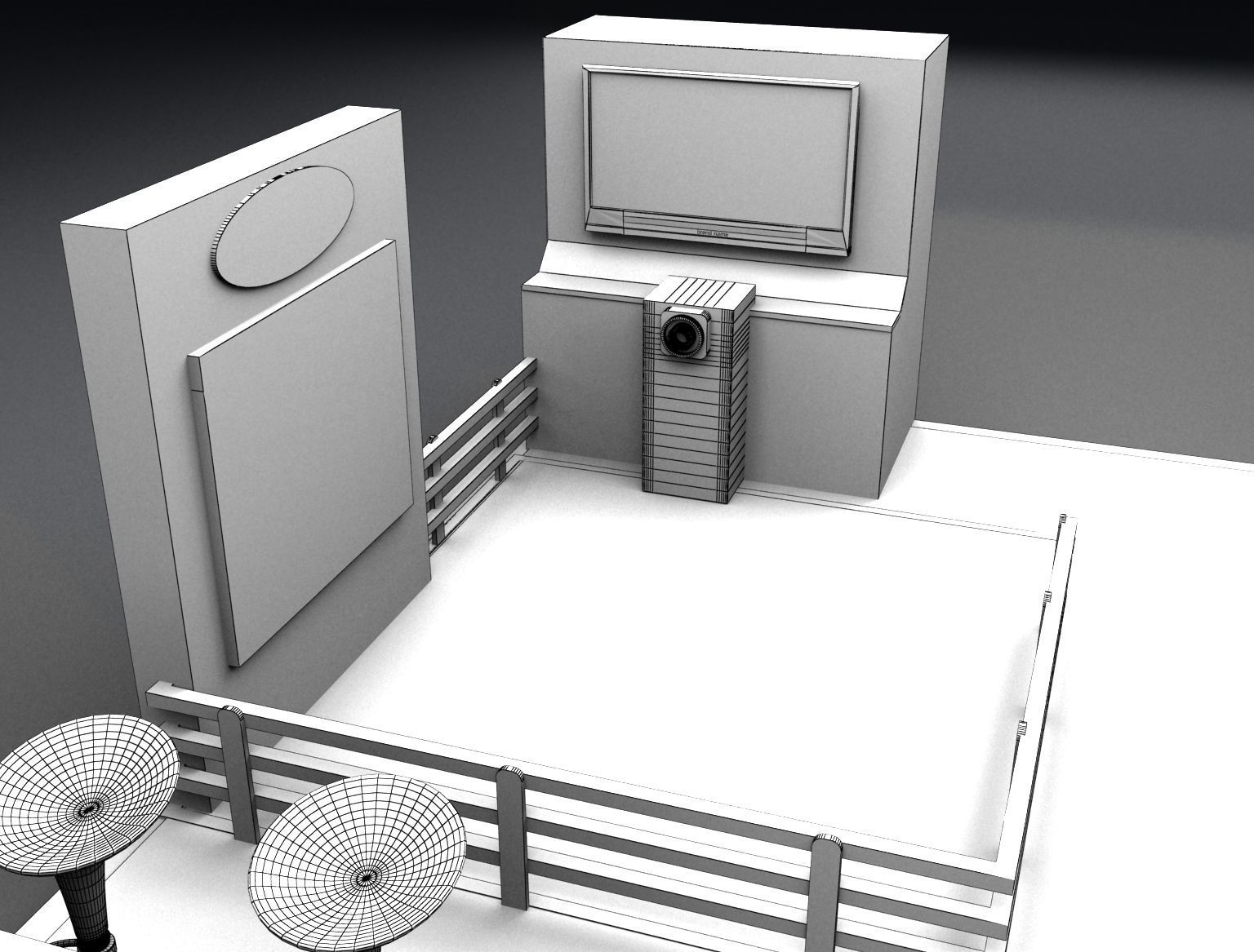 Booth Exhibition Stand a272 3D model_17