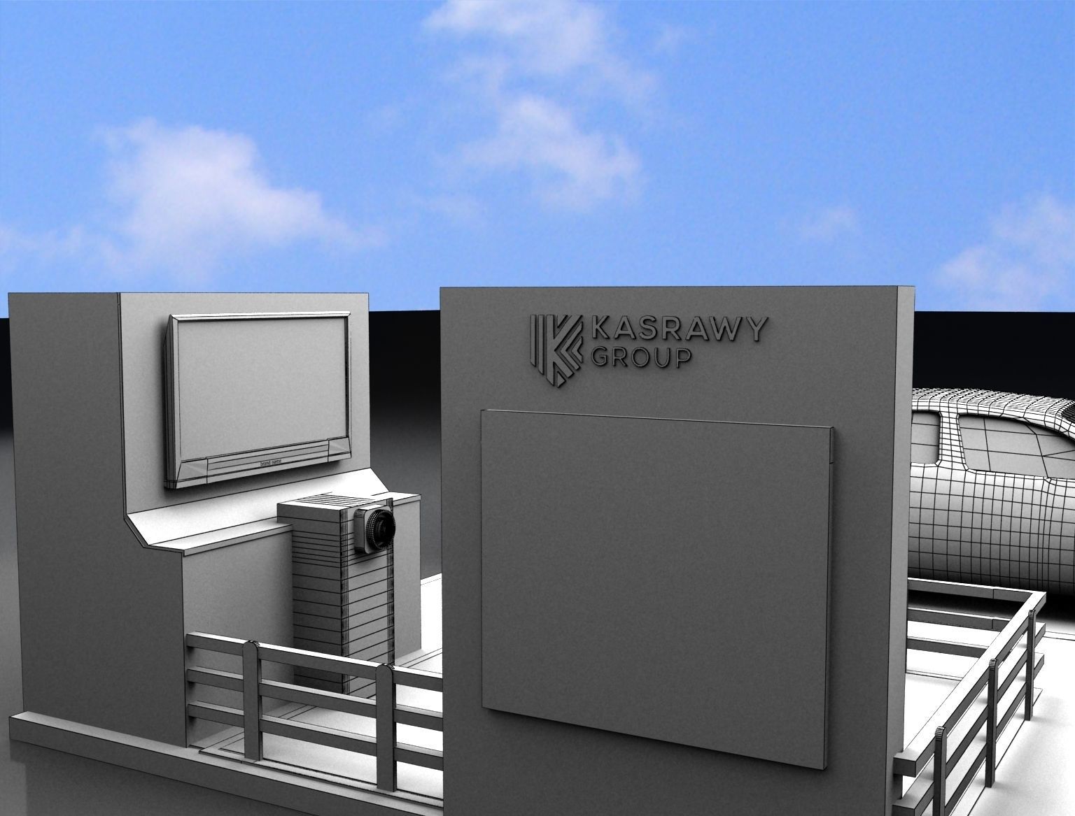 Booth Exhibition Stand a272 3D model_18