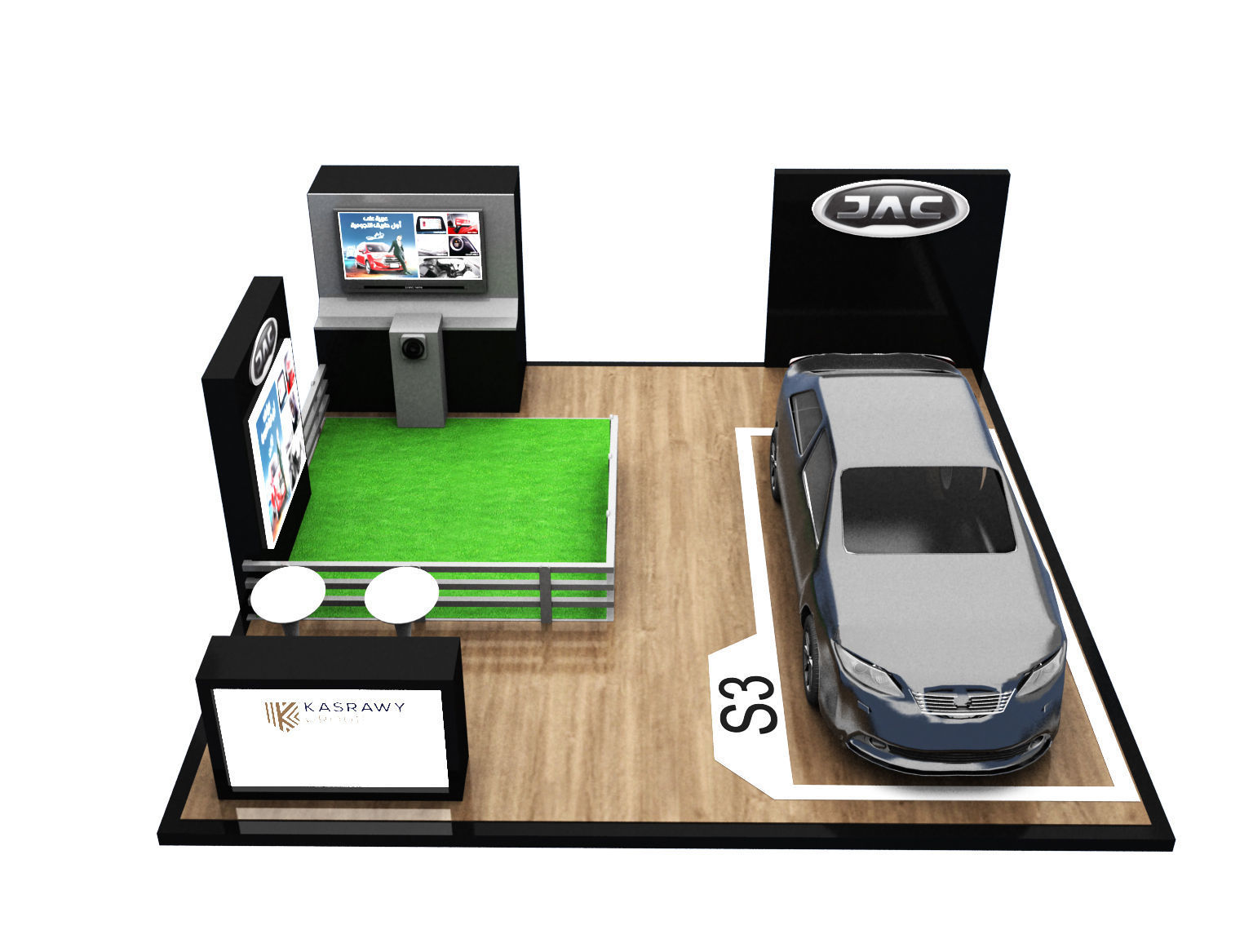 Booth Exhibition Stand a272 3D model_5