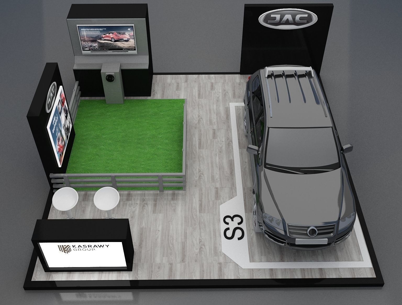 Booth Exhibition Stand a272 3D model_10