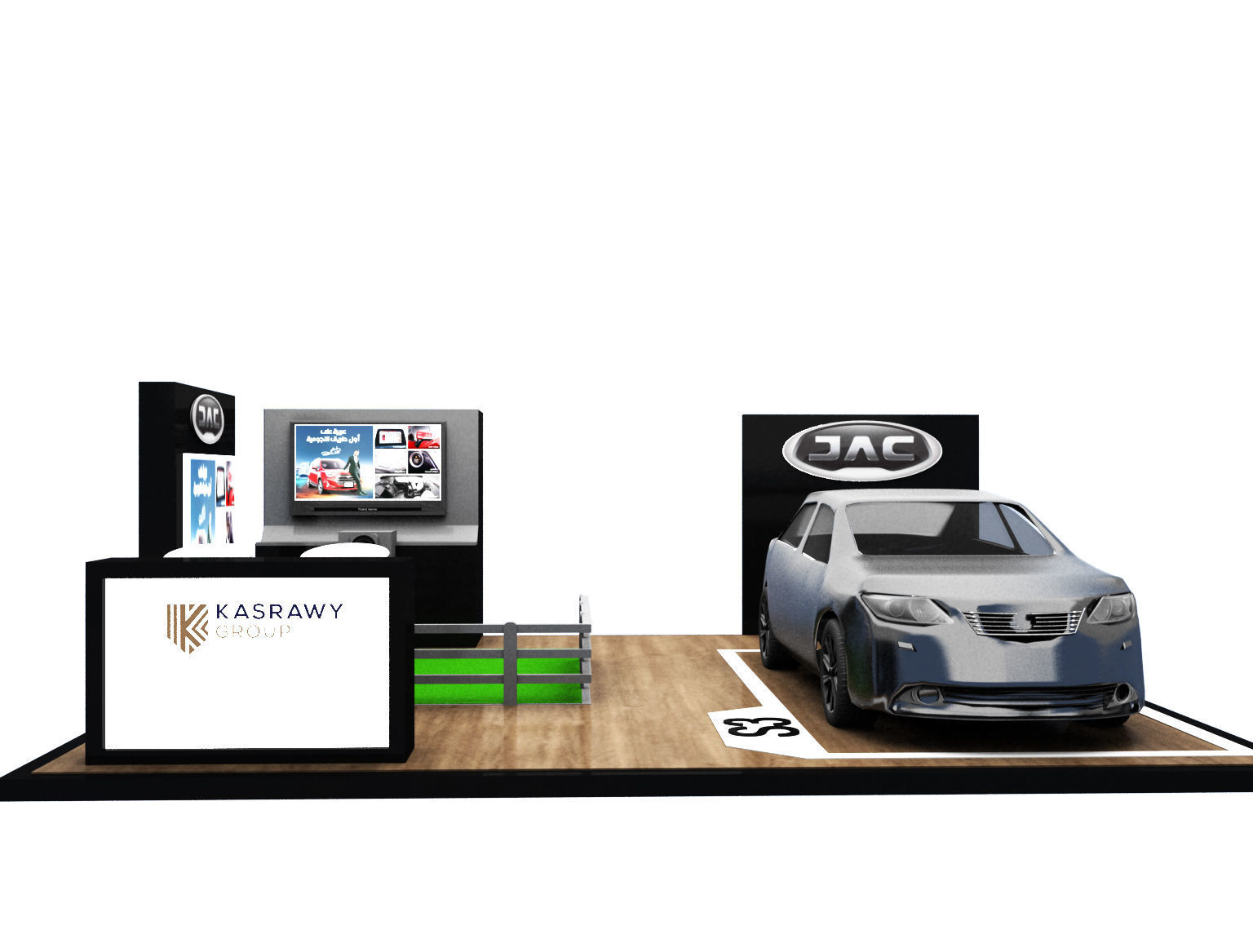 Booth Exhibition Stand a272 3D model_1