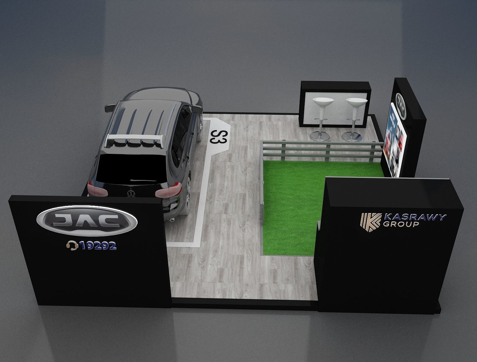 Booth Exhibition Stand a272 3D model_2