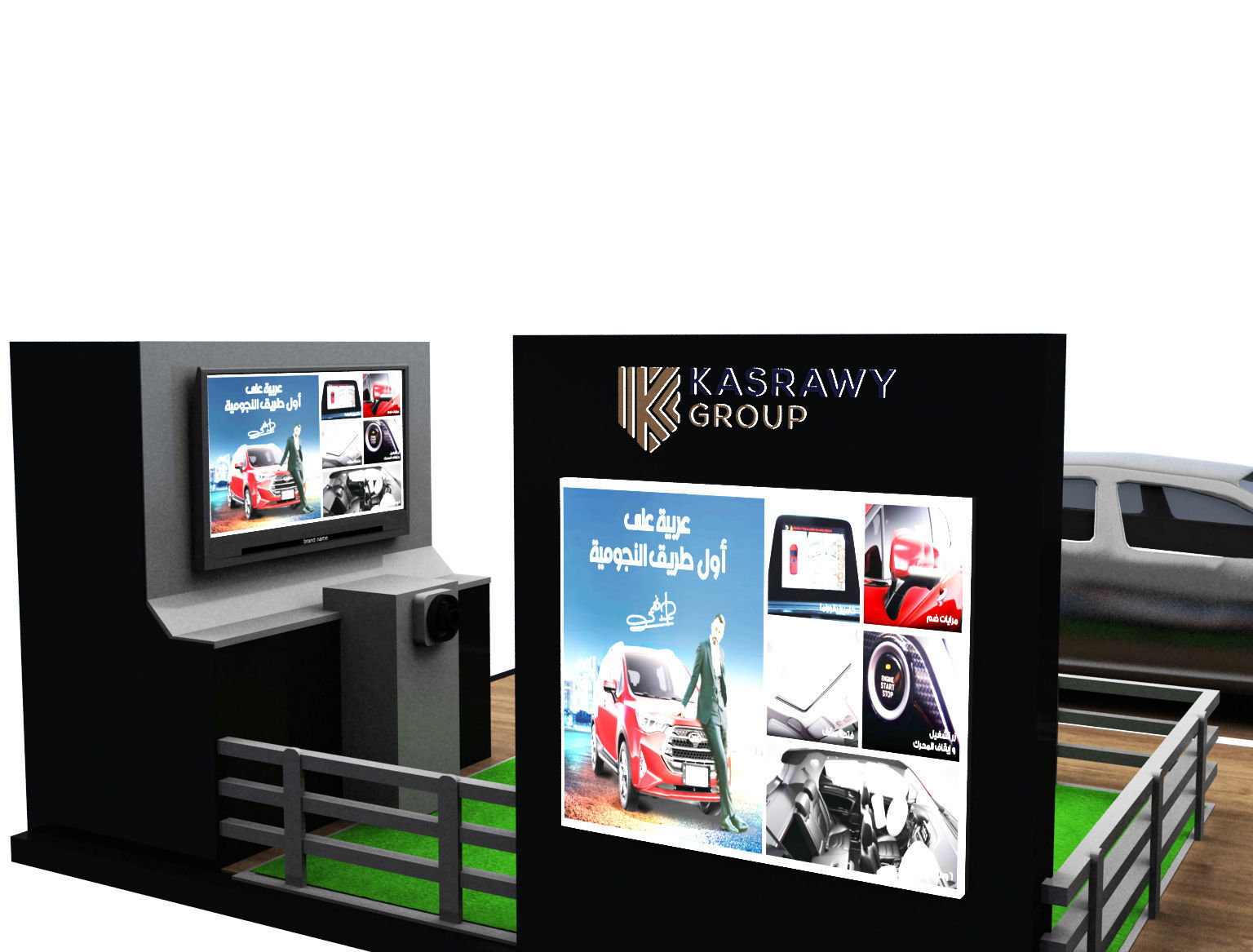 Booth Exhibition Stand a272 3D model_9