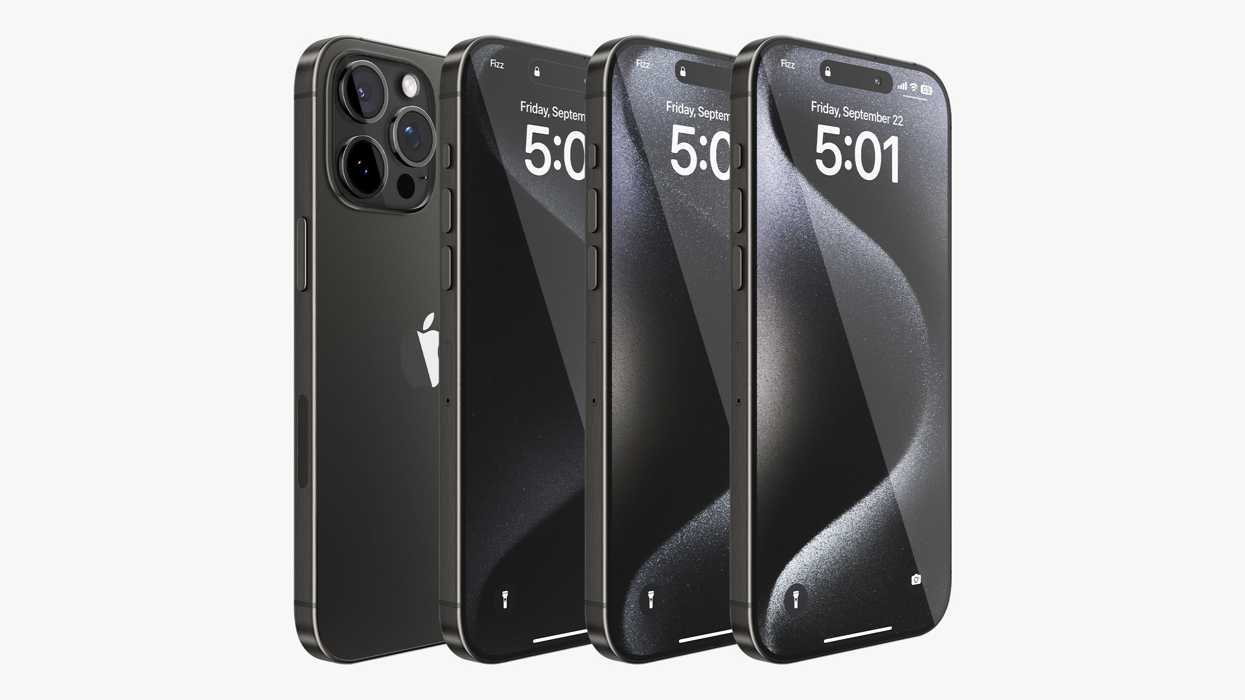 Apple iPhone 15 Pro - Pro Max Collection 3D model_5