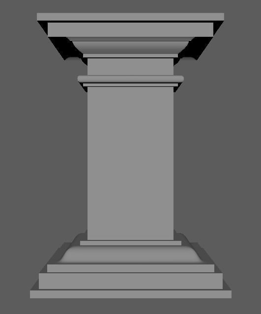 Statue Base Free 3D model_2