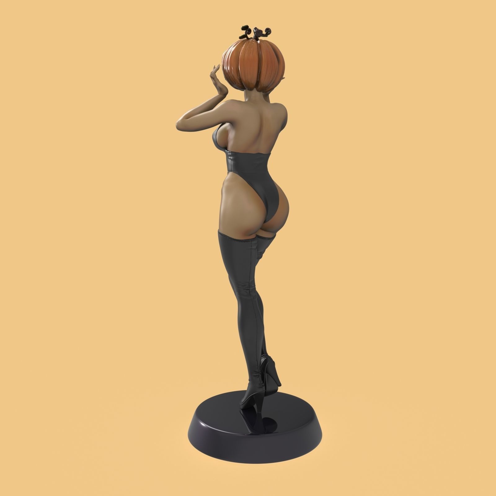 Lady Pumpkinhead 3D print model_8