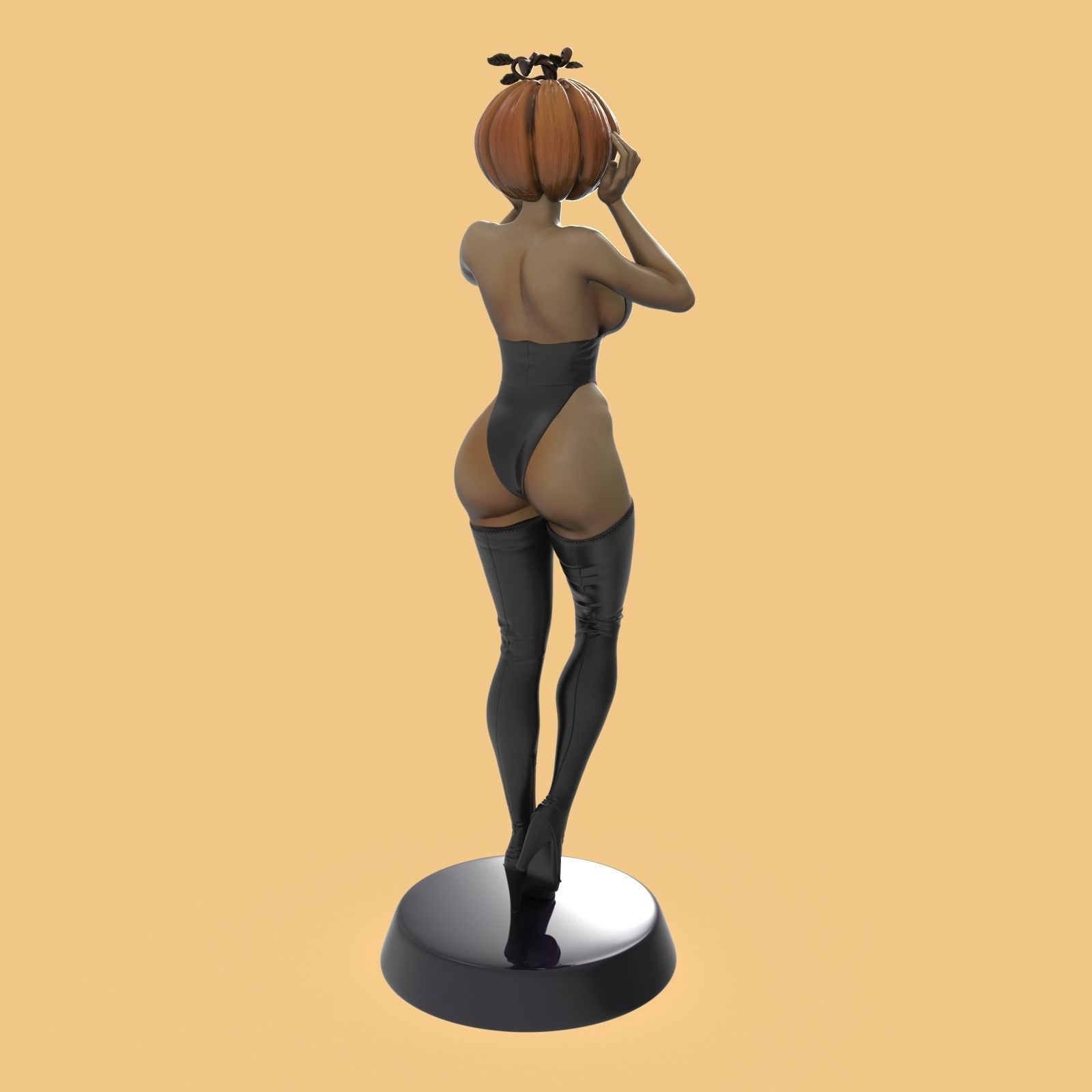 Lady Pumpkinhead 3D print model_10