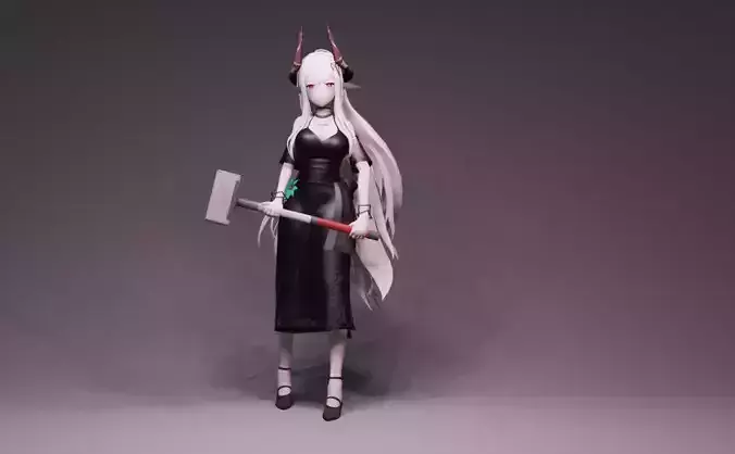 Anime Character - Mudrock 3D model