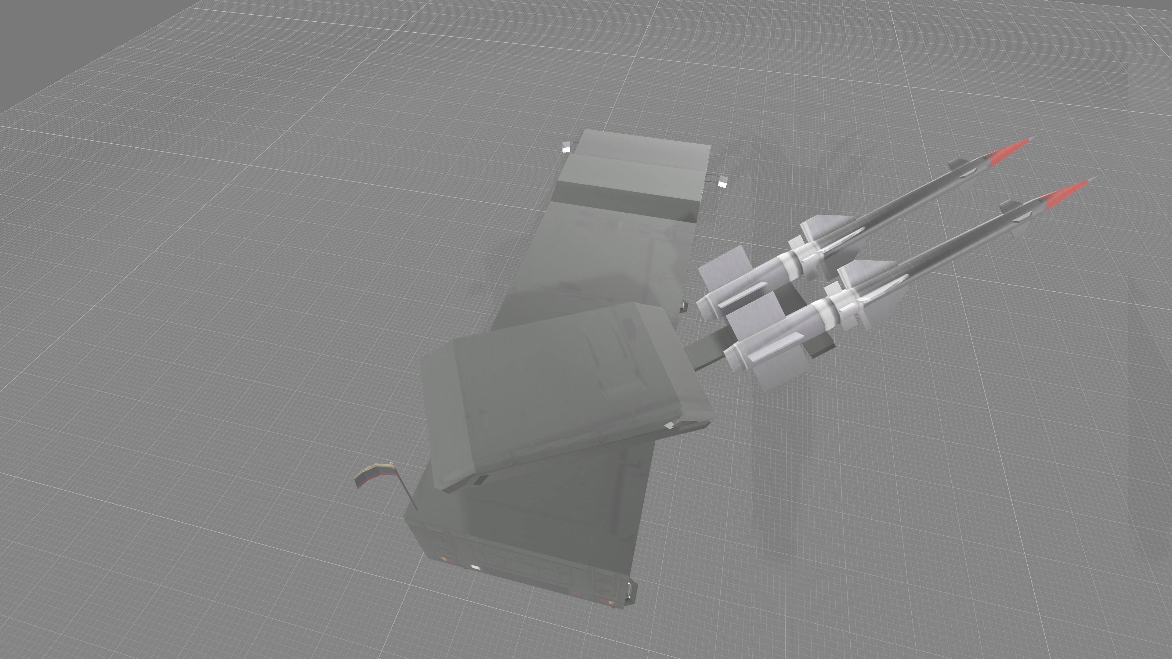 PECHORA M2 - S-125 Low-poly 3D model_2