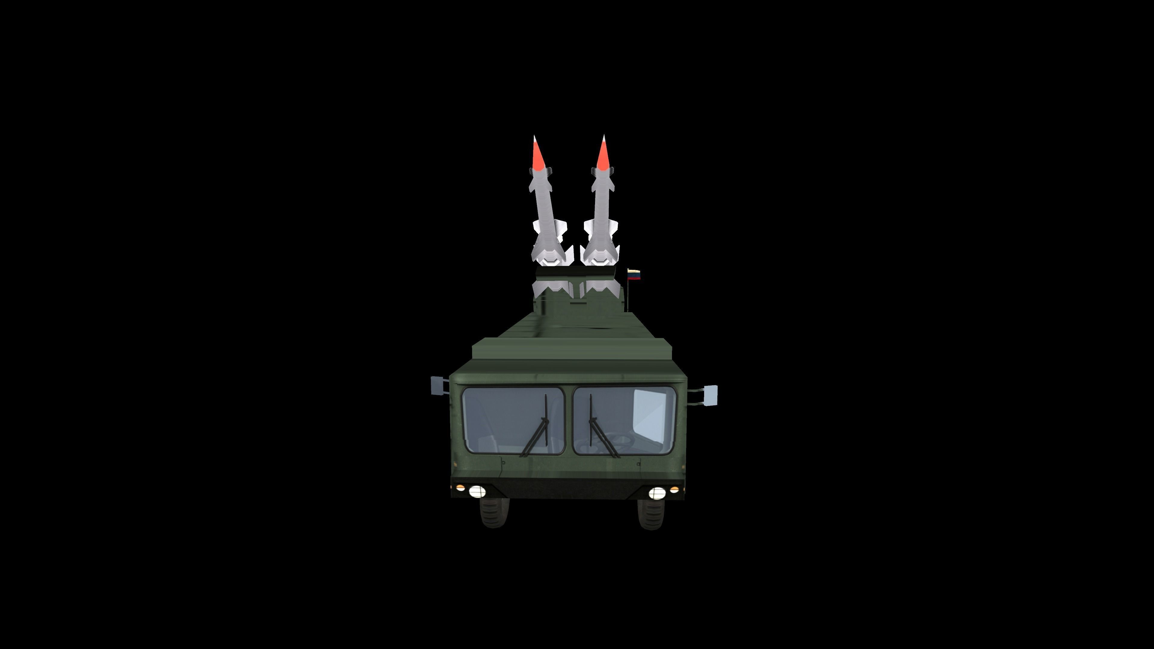 PECHORA M2 - S-125 Low-poly 3D model_13