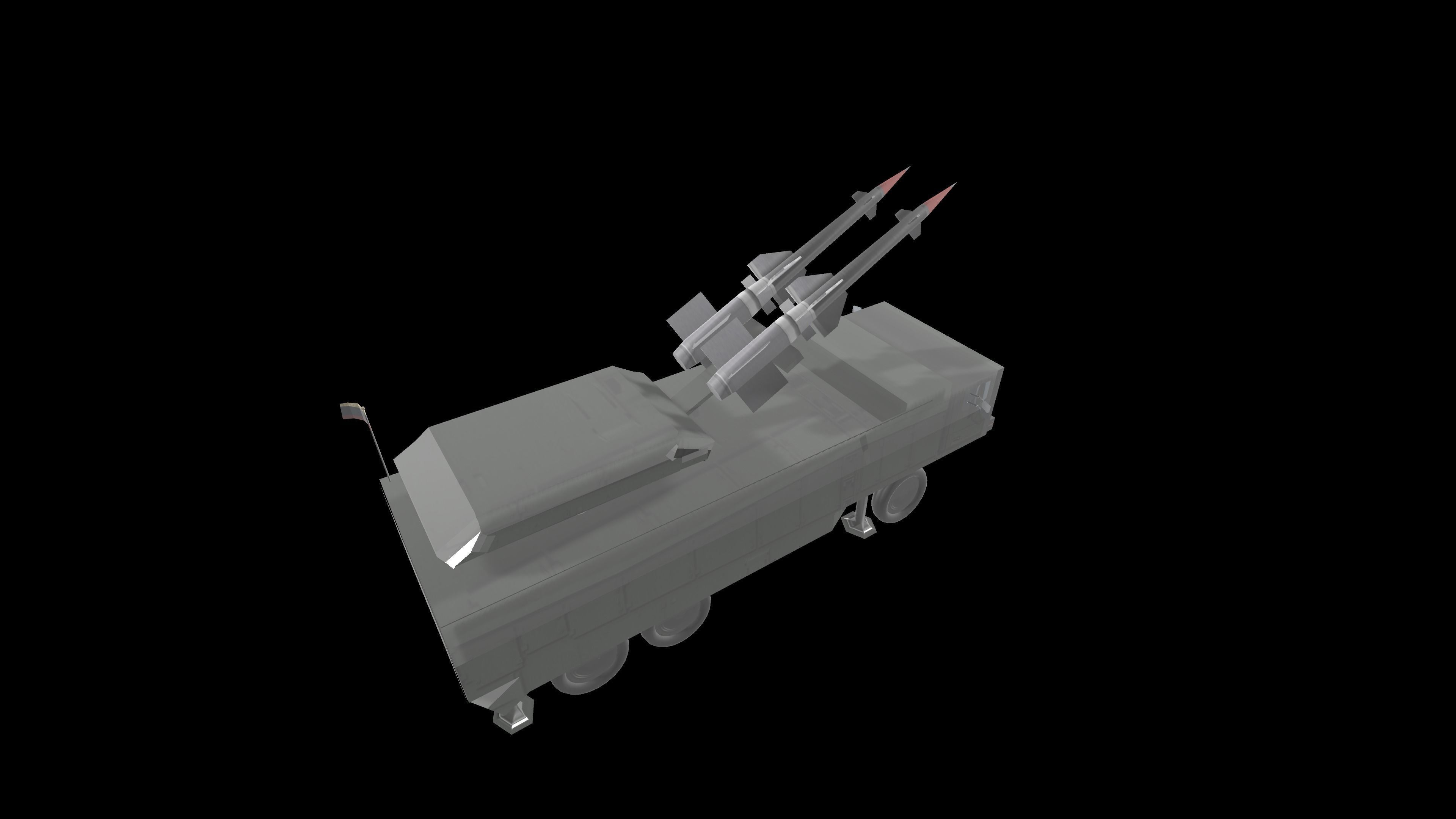 PECHORA M2 - S-125 Low-poly 3D model_14