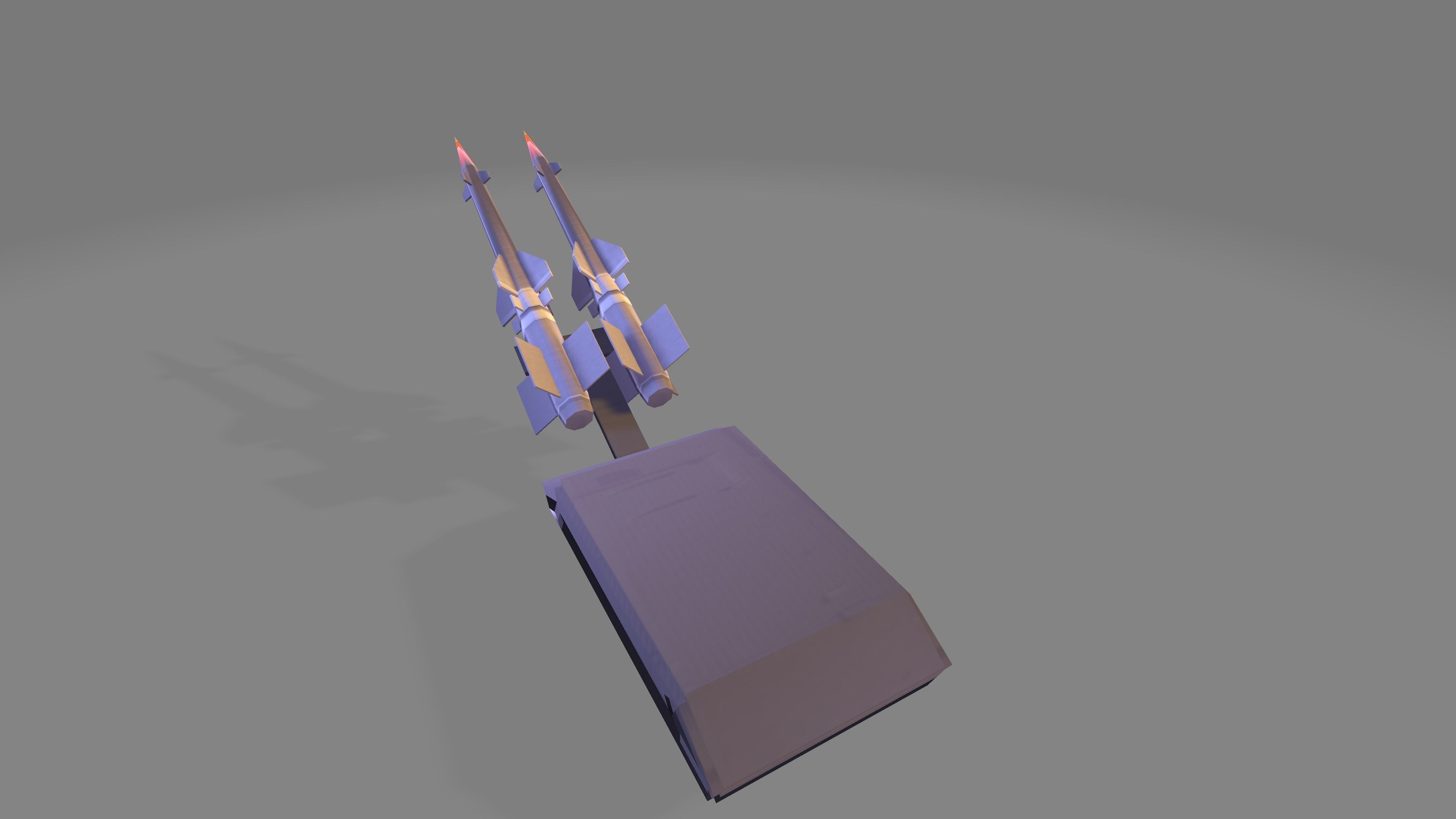 PECHORA M2 - S-125 Low-poly 3D model_3