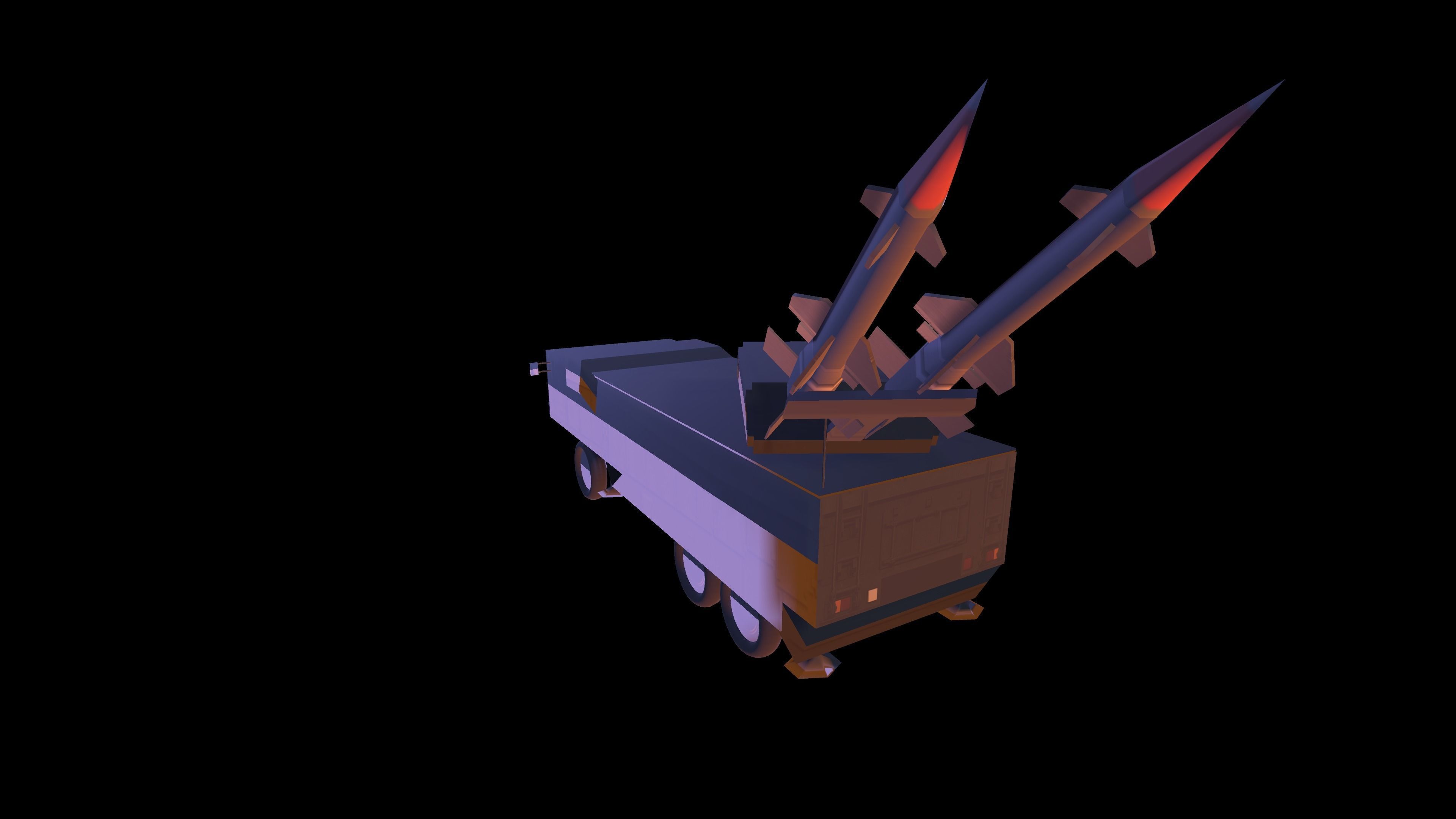 PECHORA M2 - S-125 Low-poly 3D model_17