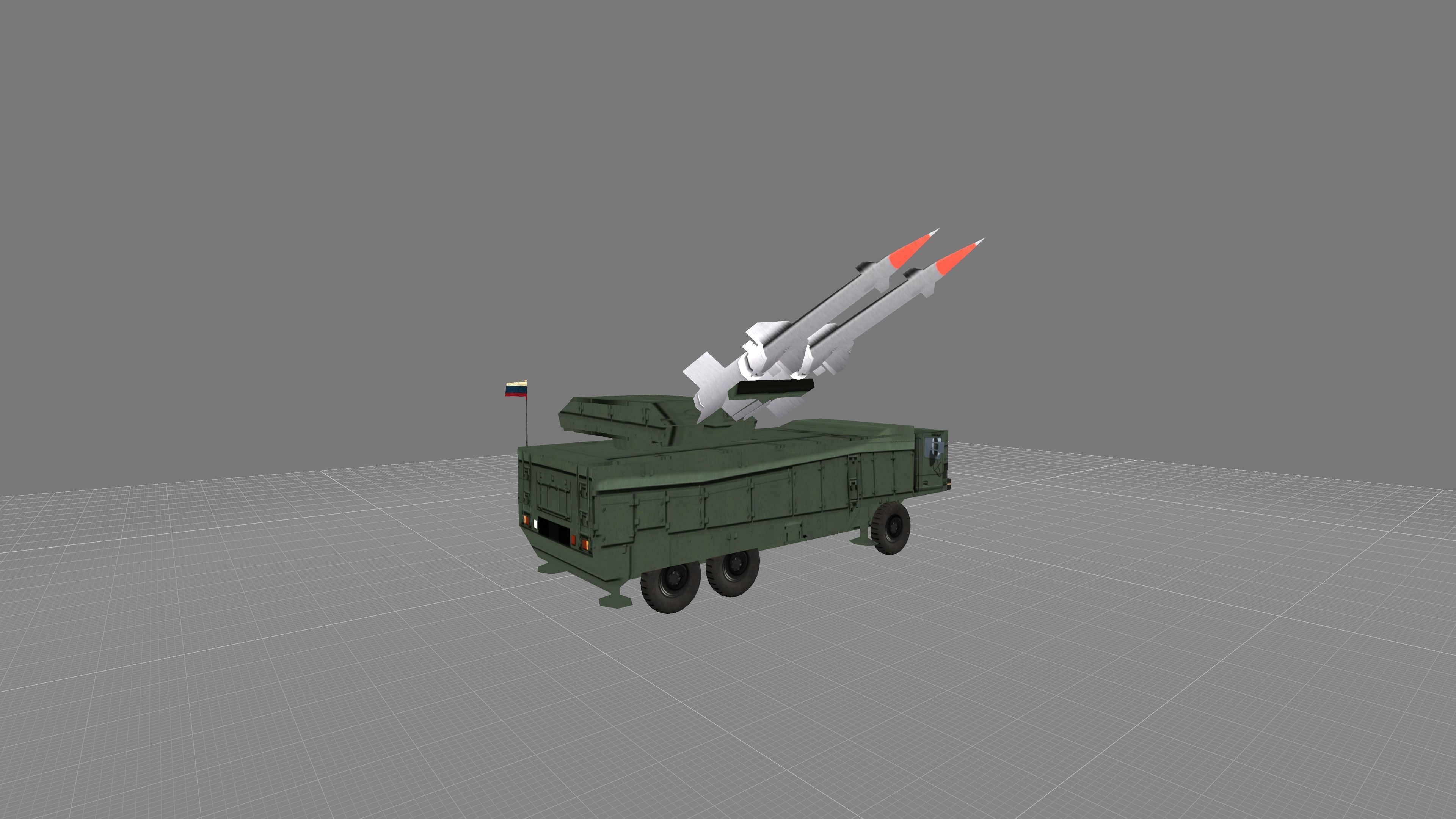 PECHORA M2 - S-125 Low-poly 3D model_10