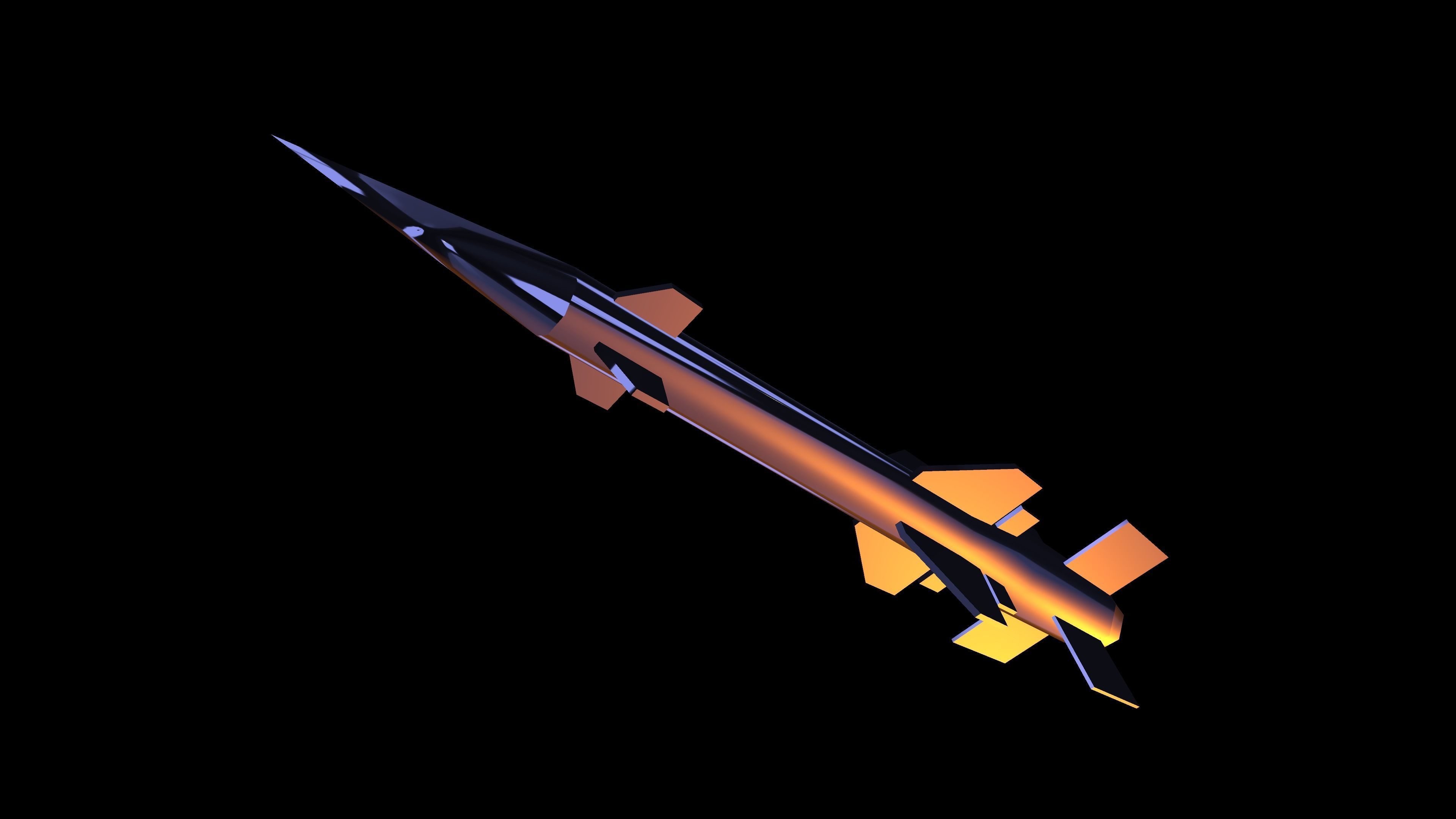 PECHORA M2 - S-125 Low-poly 3D model_8