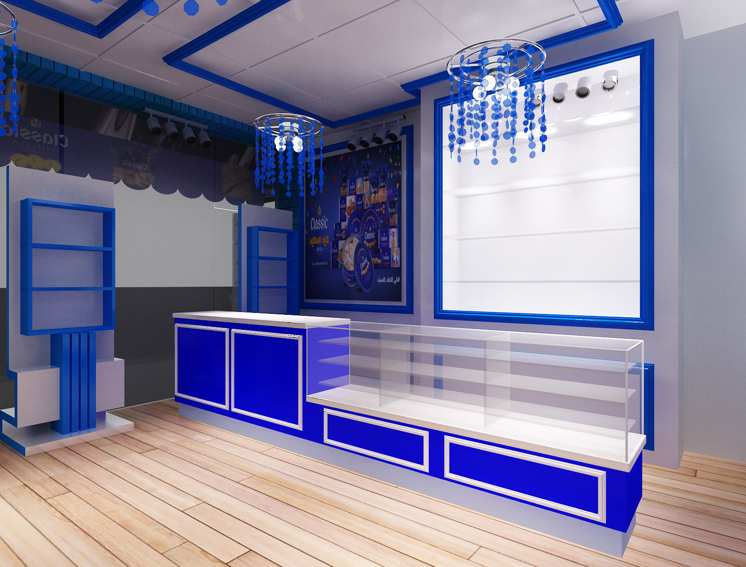 Model shop Store market sweet Biscuits and cookies selling a268  3D model_12