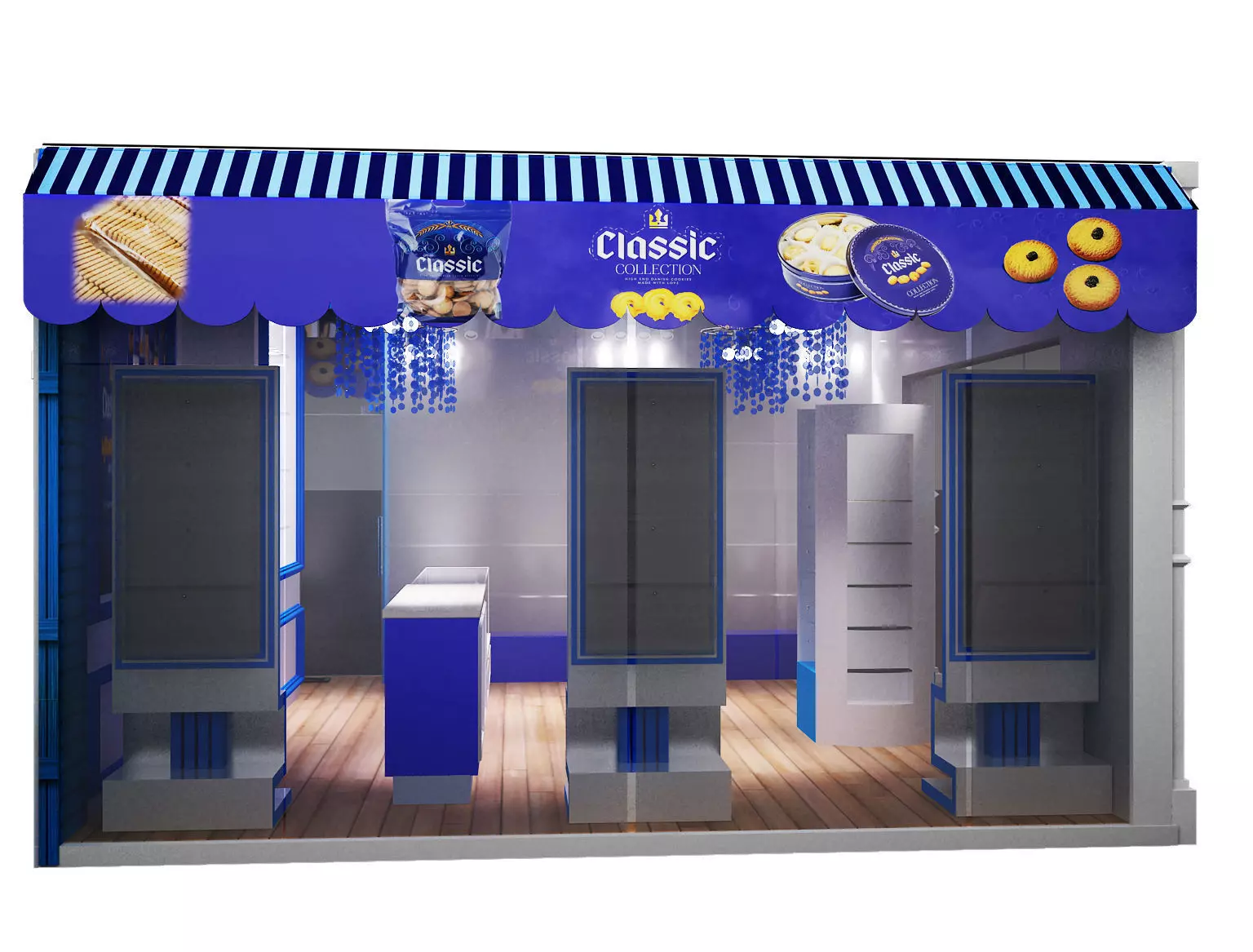 Model shop Store market sweet Biscuits and cookies selling a268  3D model_0