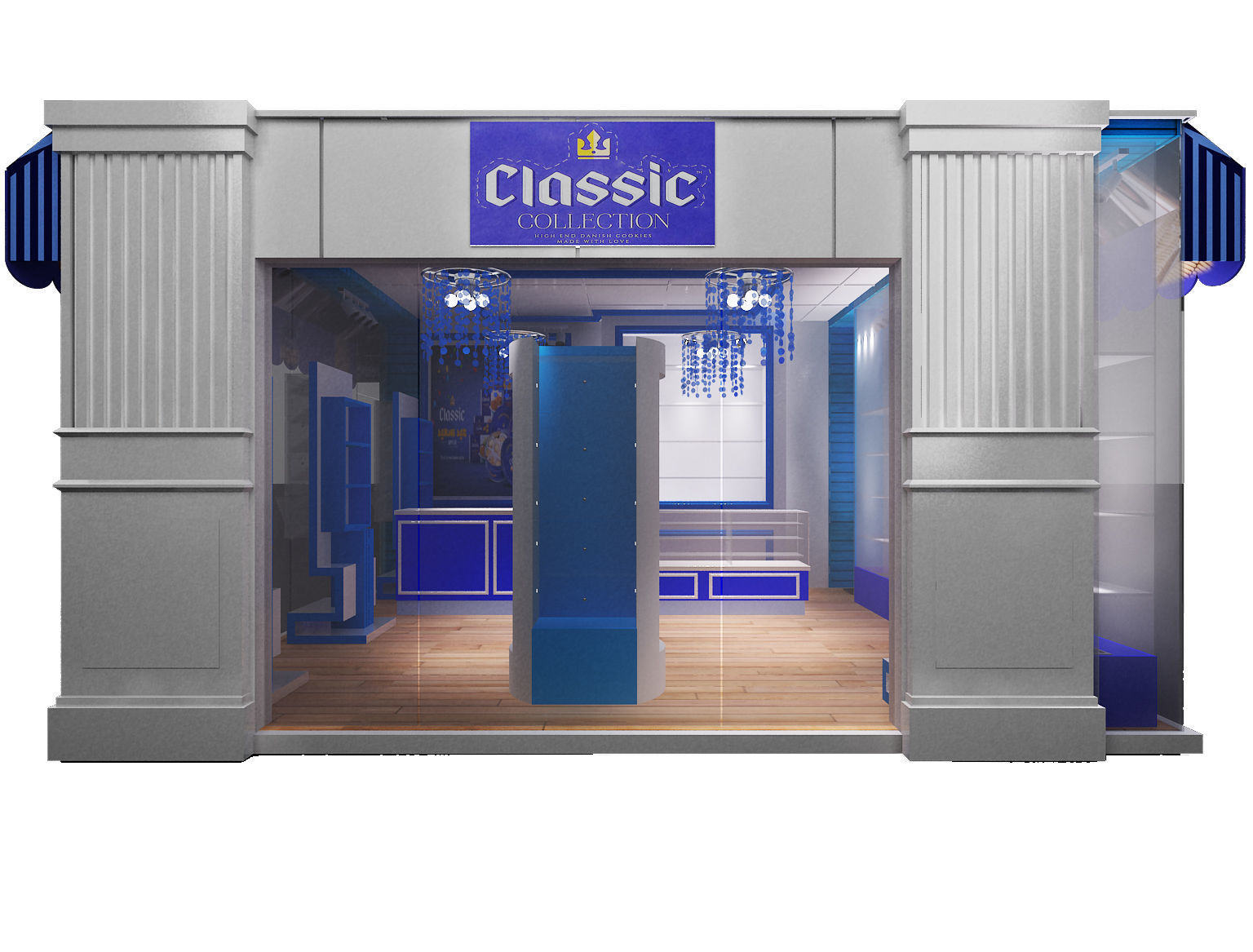 Model shop Store market sweet Biscuits and cookies selling a268  3D model_16