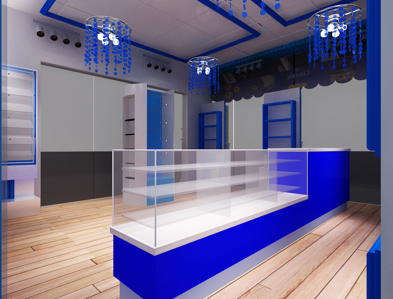 Model shop Store market sweet Biscuits and cookies selling a268  3D model_8