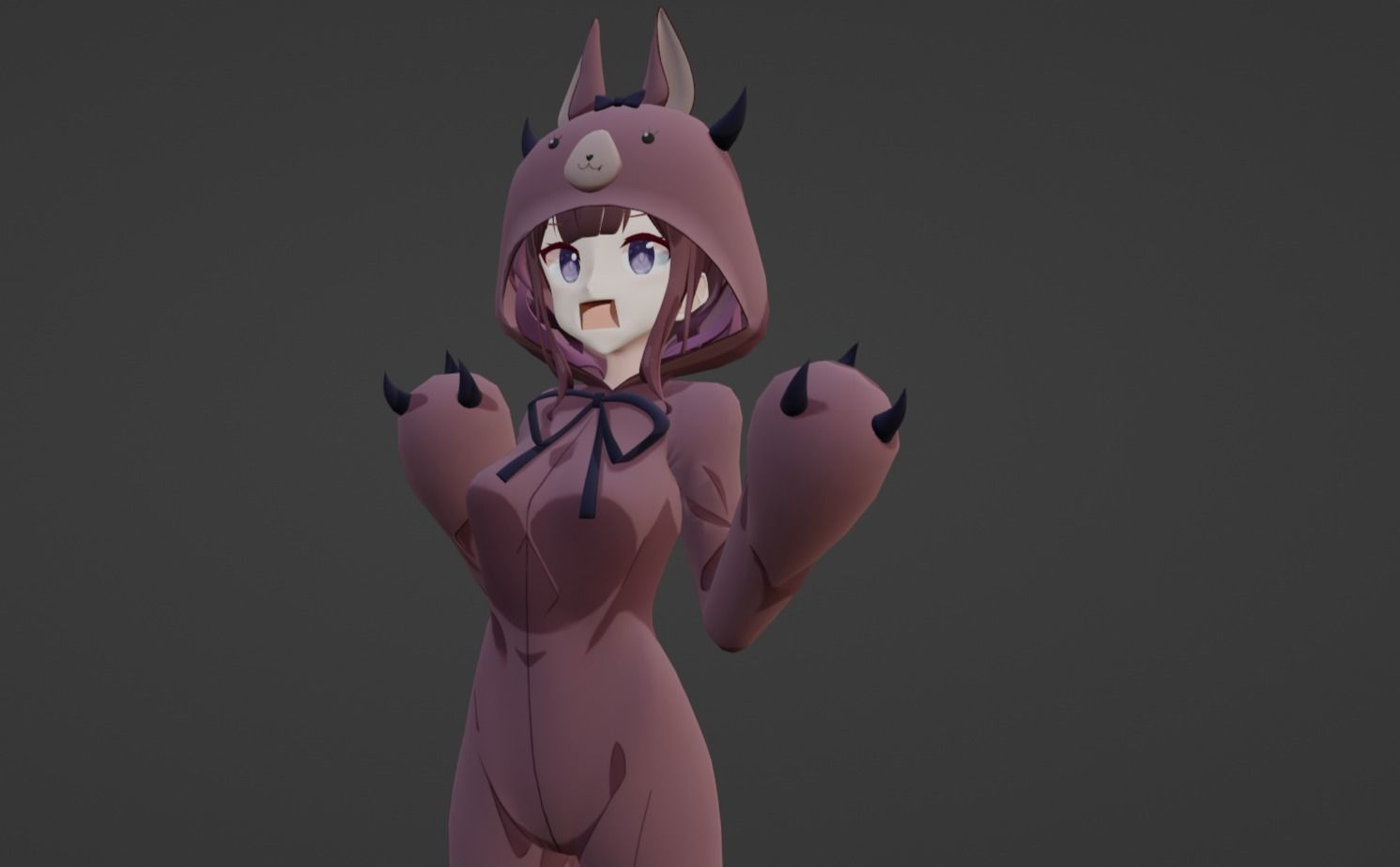 Anime Character - Unique 11 3D model_9