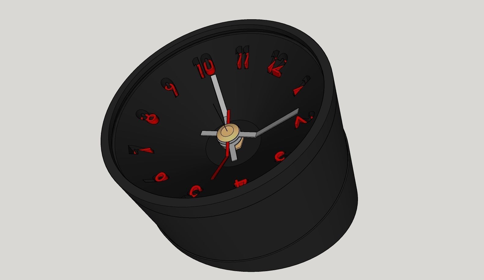 Clock A03 114 mm Printable 3D print model_6