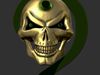 Riddler Skull Cane Prop 3D model 3D printable | CGTrader
