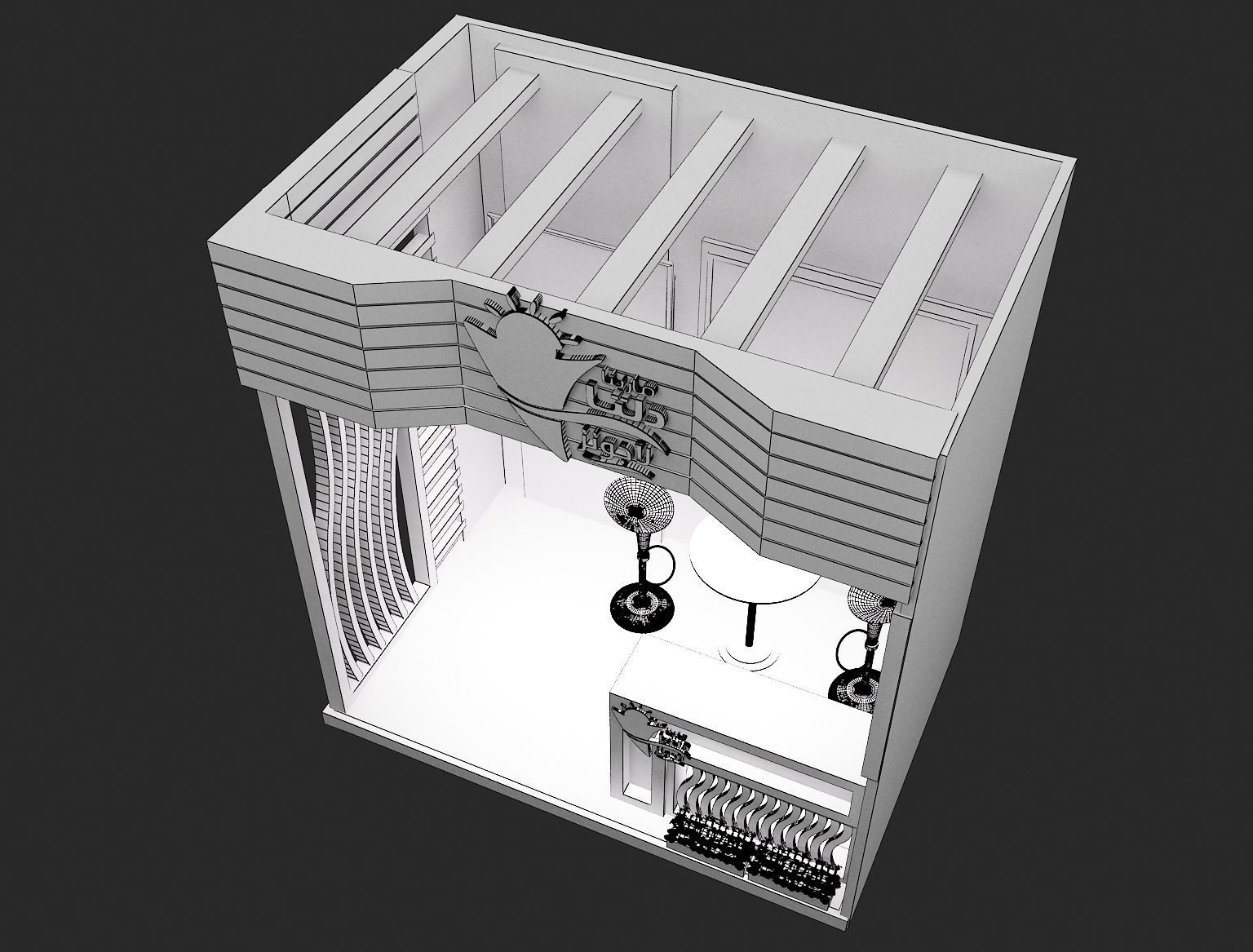 Booth Exhibition Stand a263 3D model_5