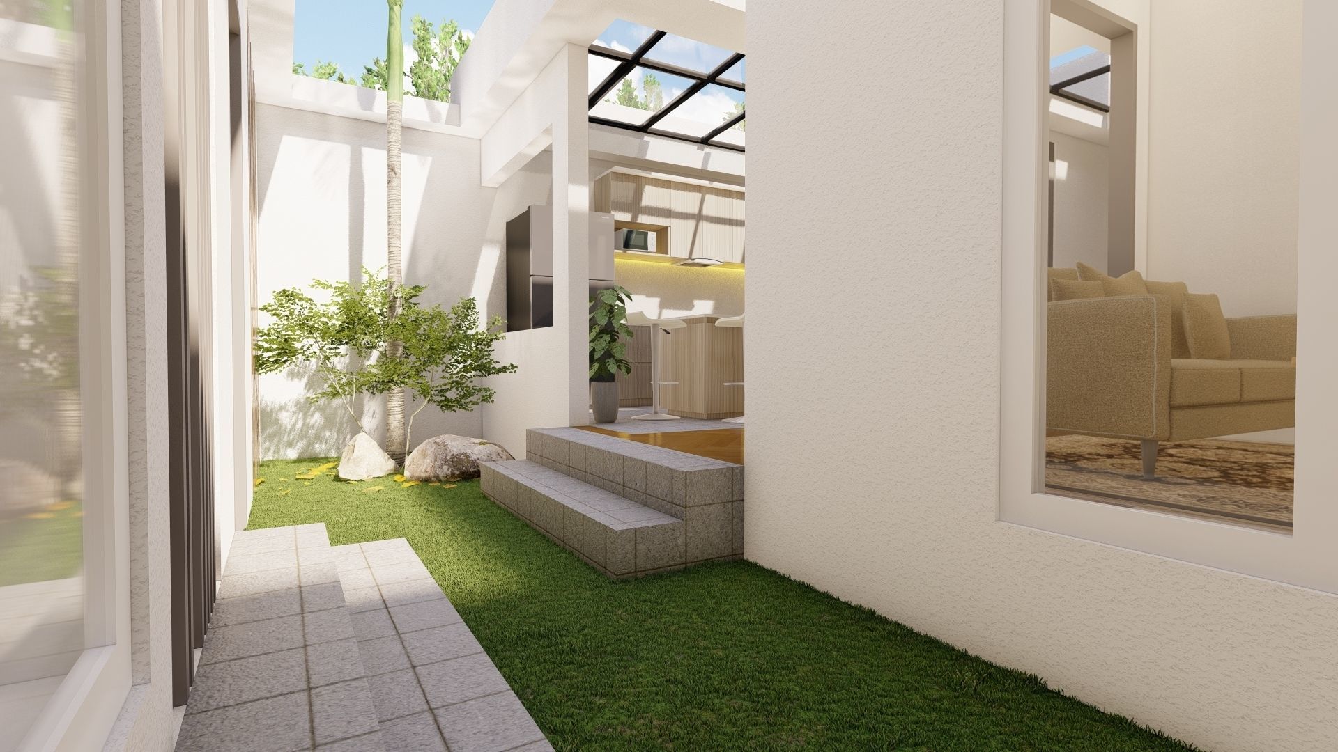 open space house  3D model_4