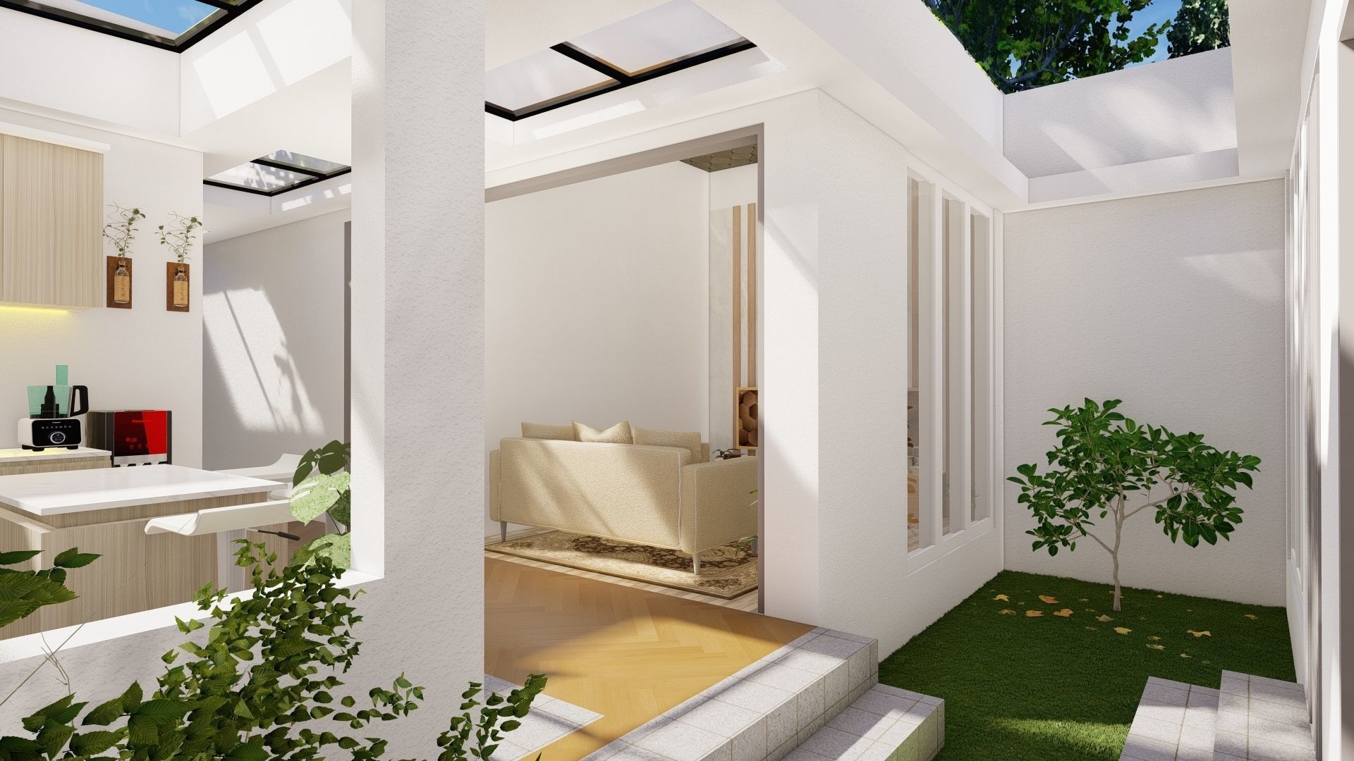 open space house  3D model_3