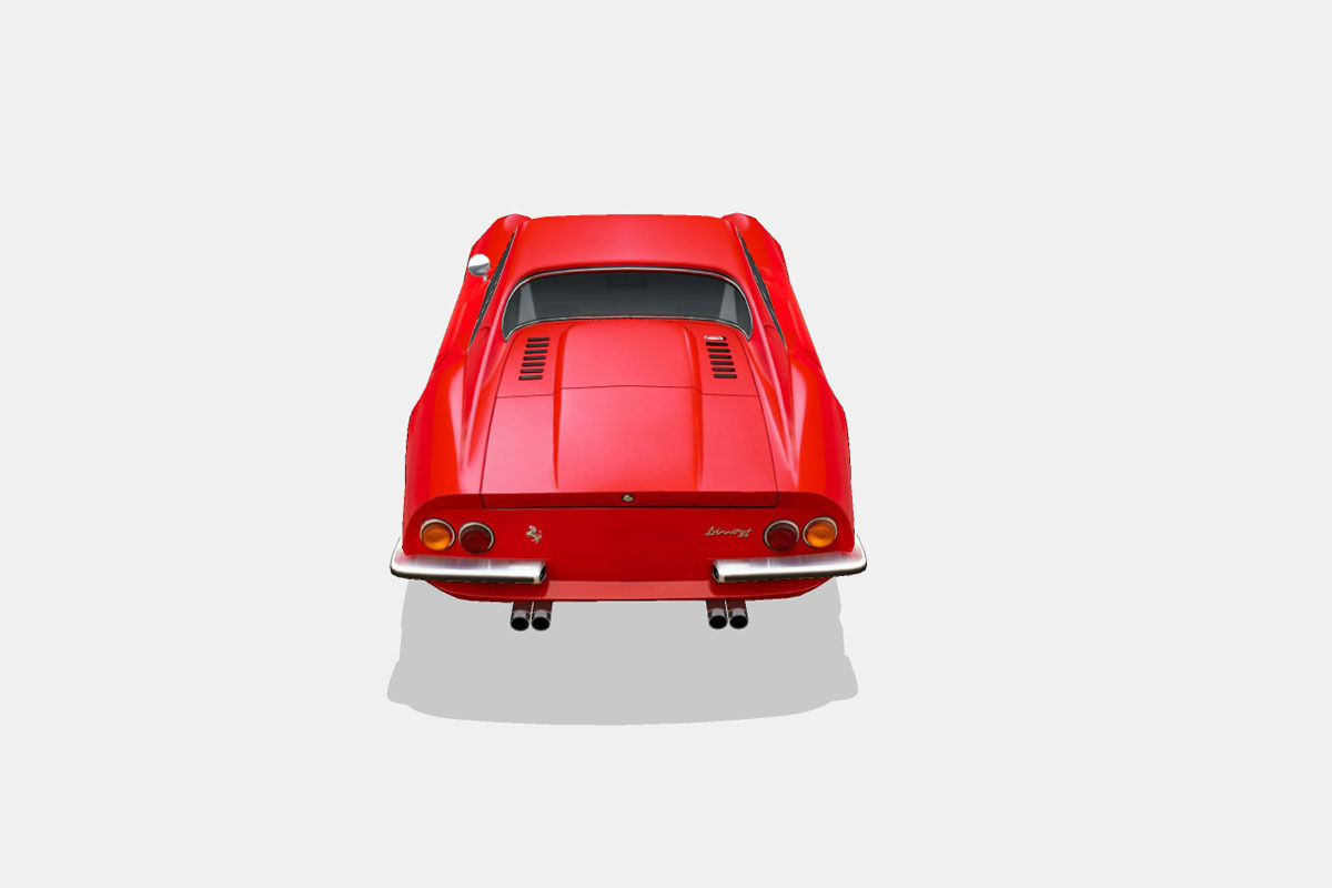 Ferrari Dino 246 GT 1969 Low-poly 3D model_9