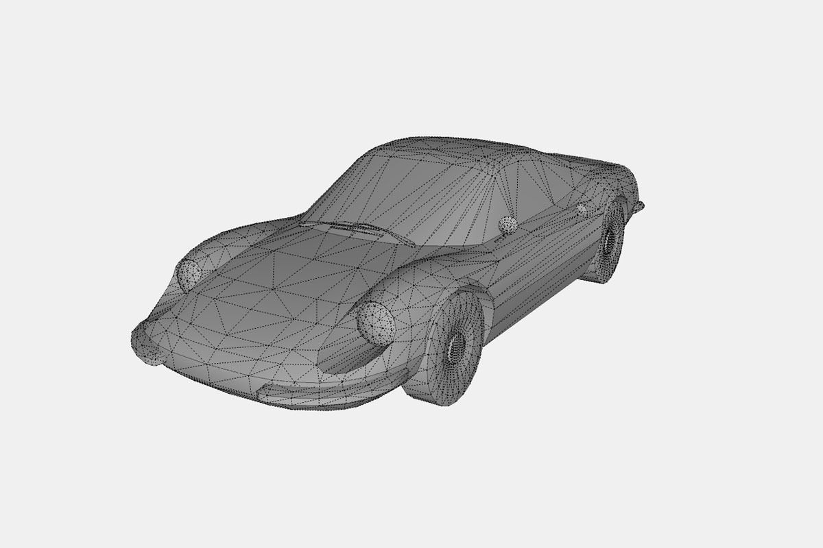 Ferrari Dino 246 GT 1969 Low-poly 3D model_18