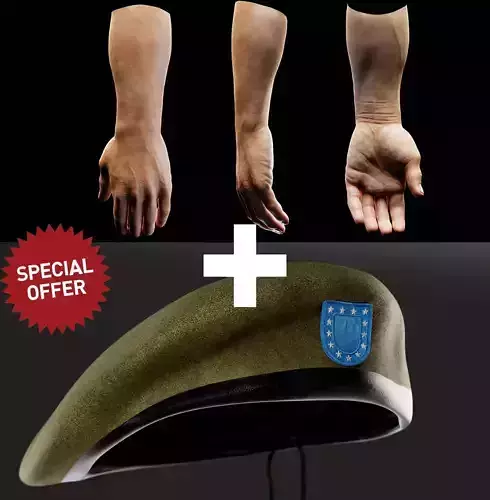 Human Hand with Beret collection 