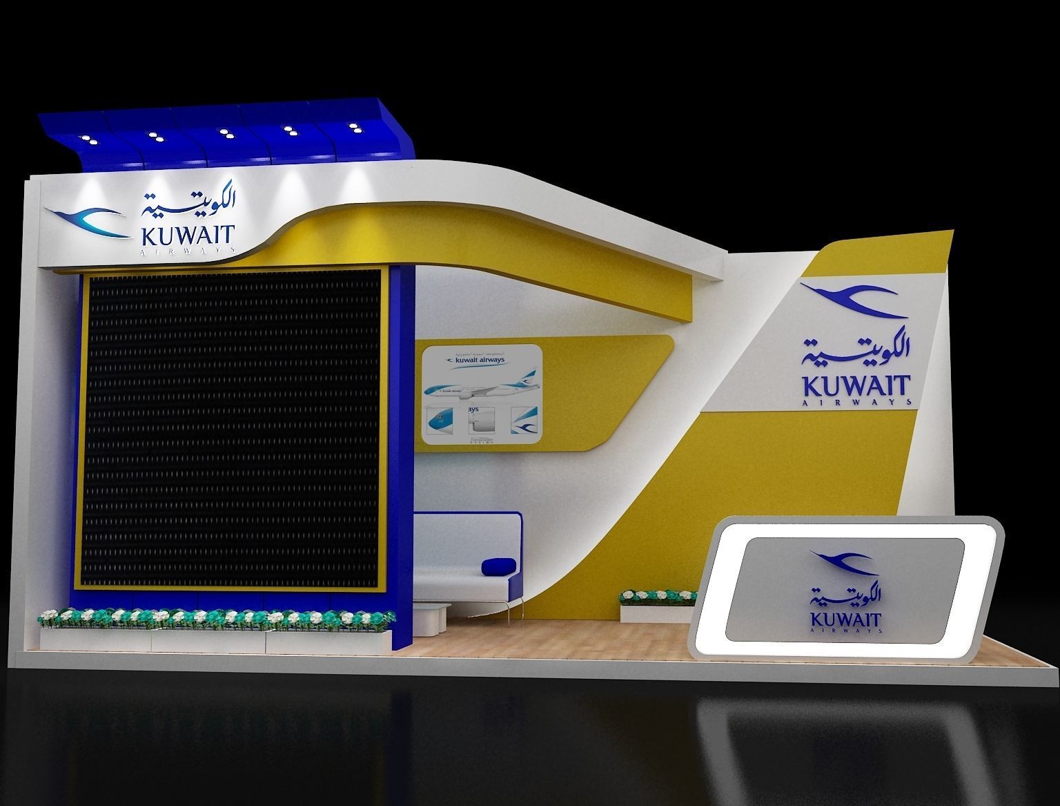 Booth Exhibition Stand a254b 3D model_2