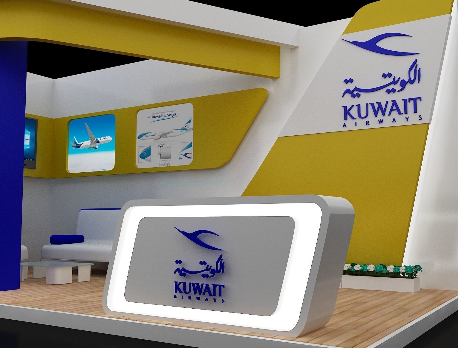 Booth Exhibition Stand a254b 3D model_10