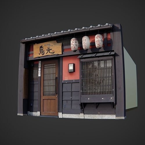 Asian Shop Pack 3D model 3