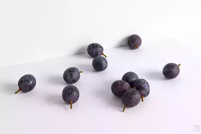 Grape 3D model Grape 3D model