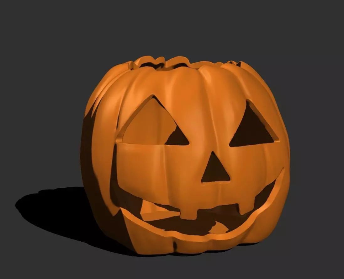 Cheery Jack-o-lantern 3D print model_0