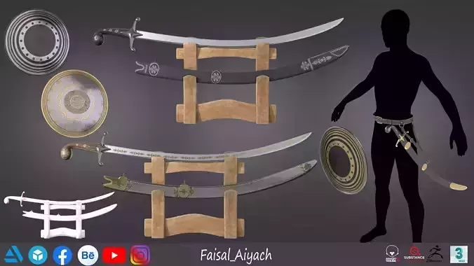 Arabic Sword And Shield