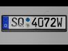 Customizable German License Plate v3 3D model_1