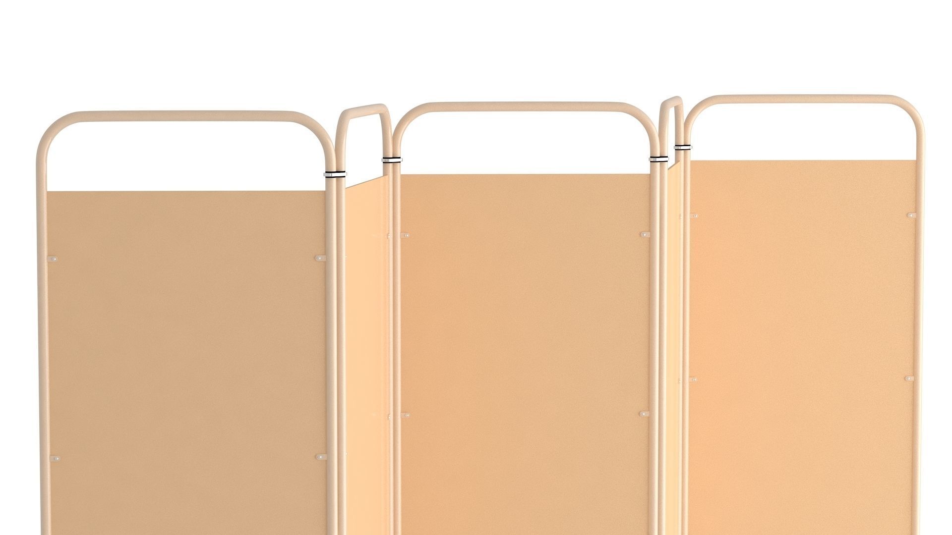 Mobile Folding Hospital Privacy Screen 01 3D model_5