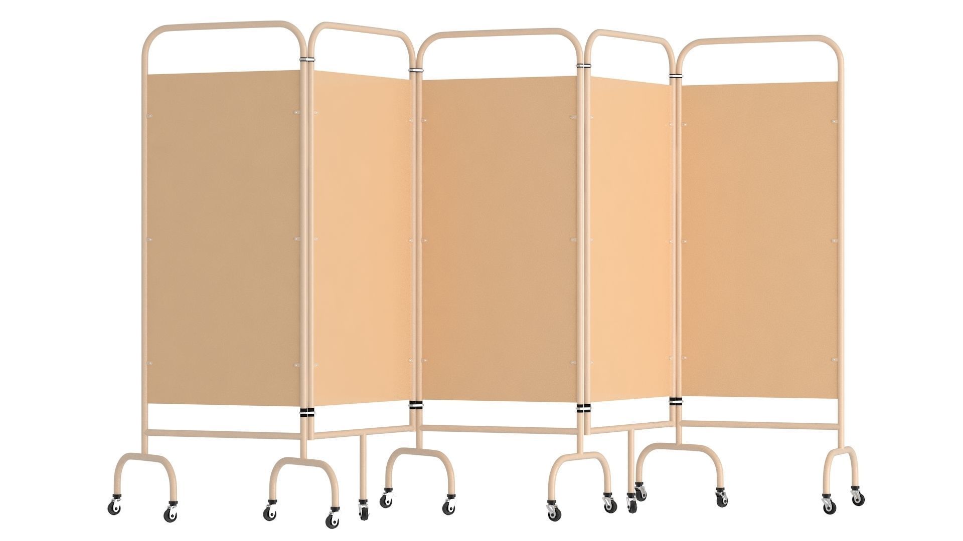Mobile Folding Hospital Privacy Screen 01 3D model_4