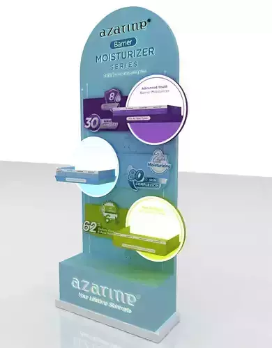 Standee Display Cosmetic Free 3D model