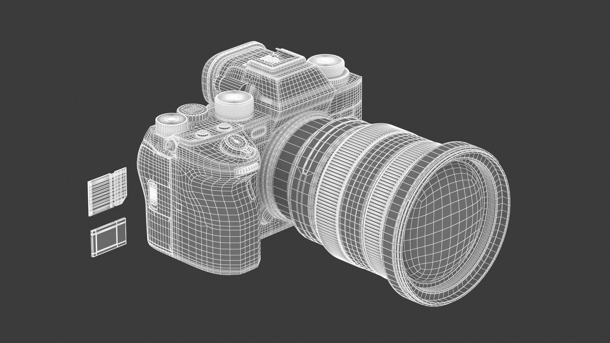 Sony Alpha A1 with Lens 3D model_5