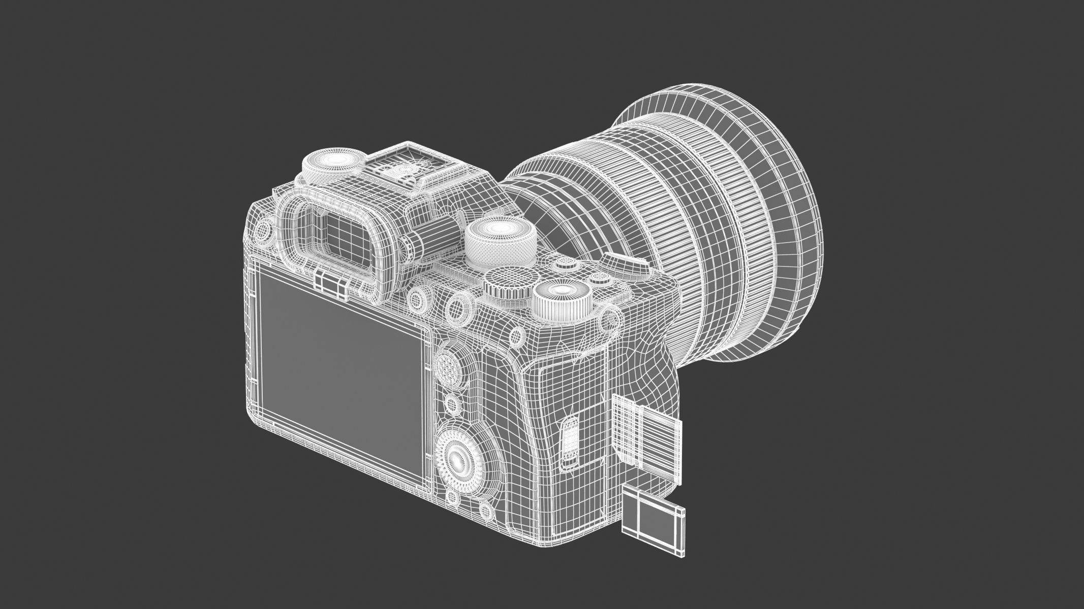 Sony Alpha A1 with Lens 3D model_24