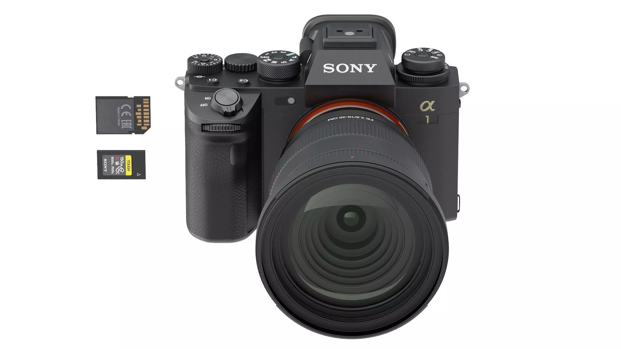 Sony Alpha A1 with Lens 3D model_0