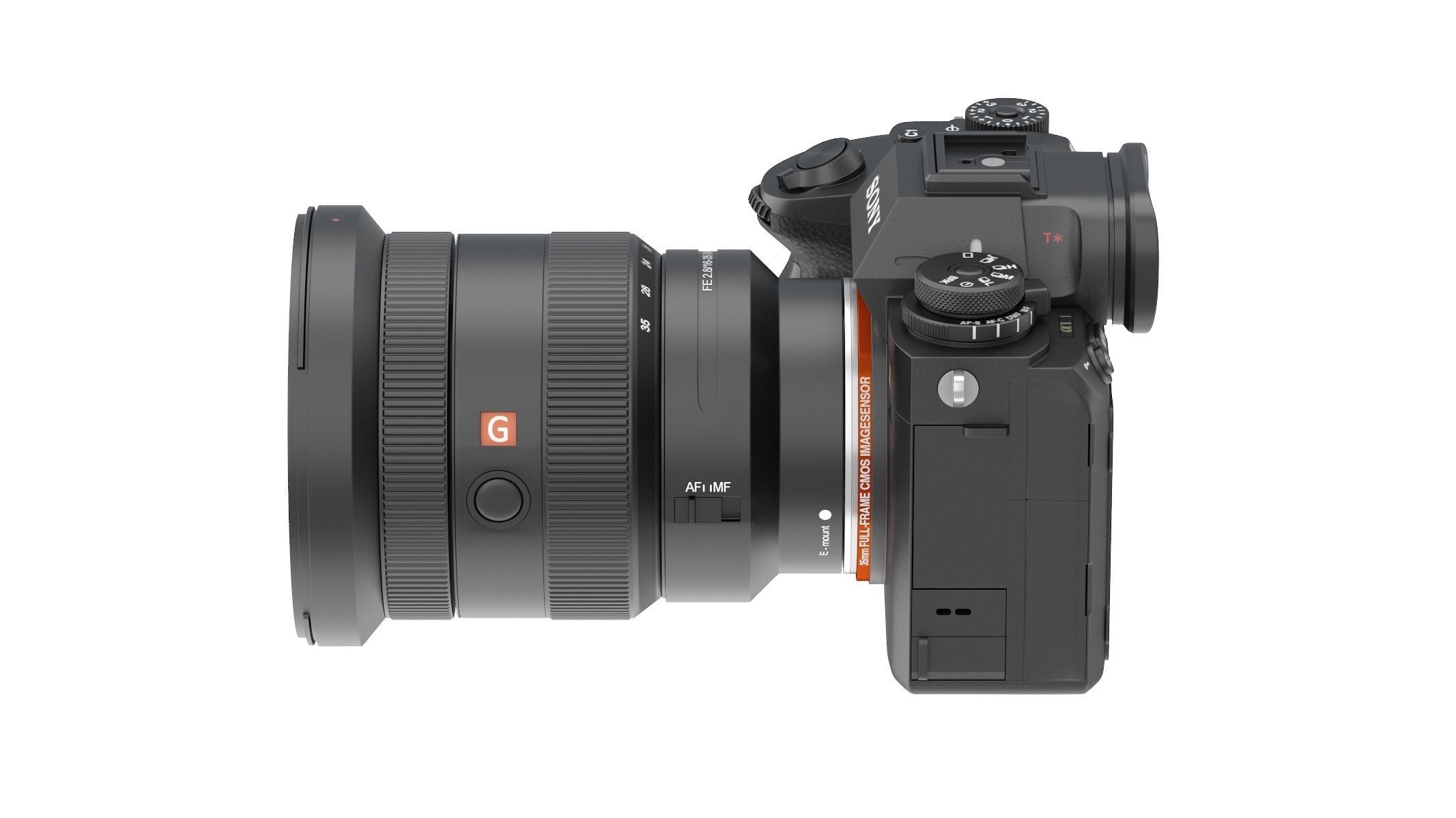 Sony Alpha A1 with Lens 3D model_10