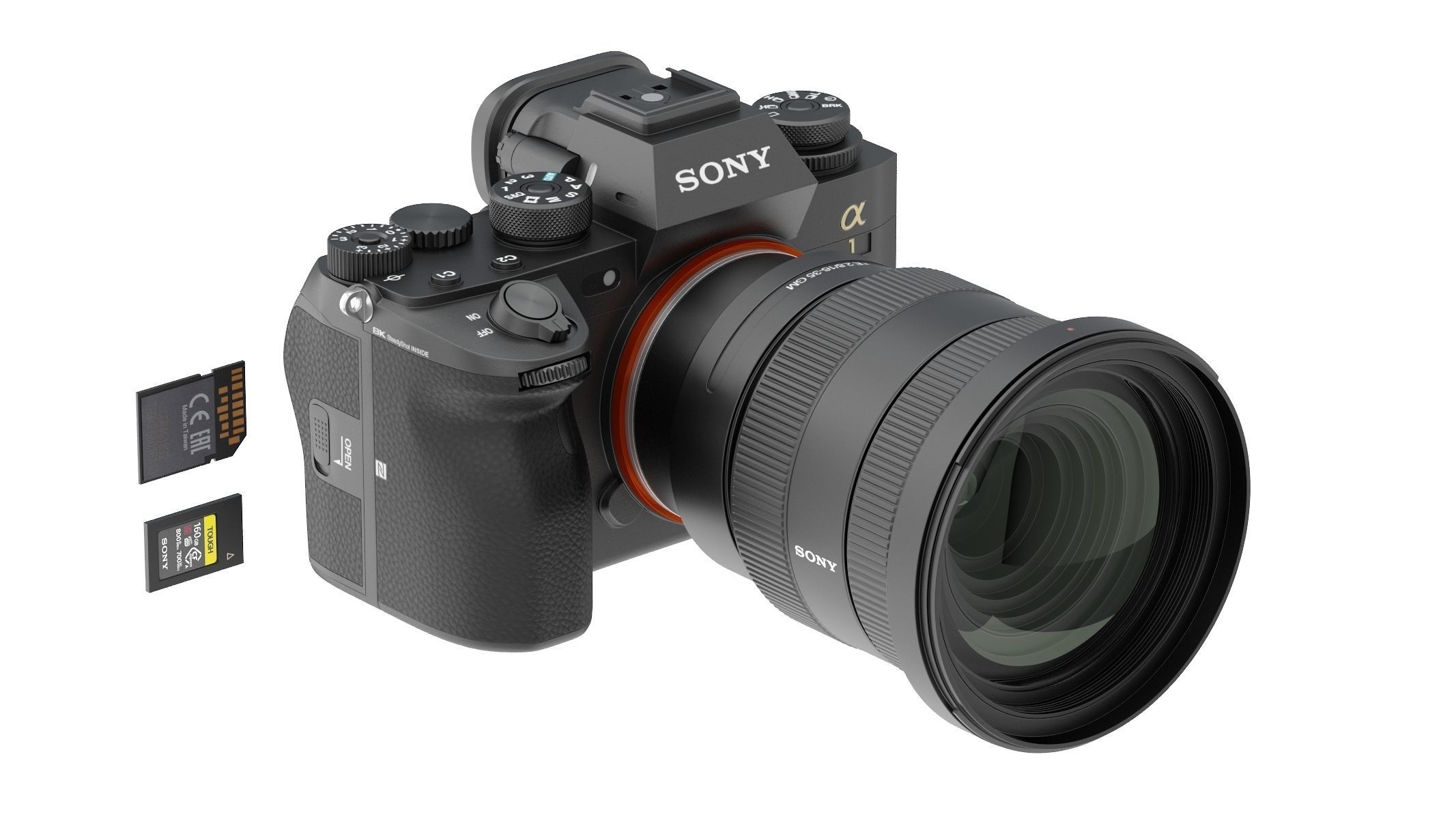 Sony Alpha A1 with Lens 3D model_1