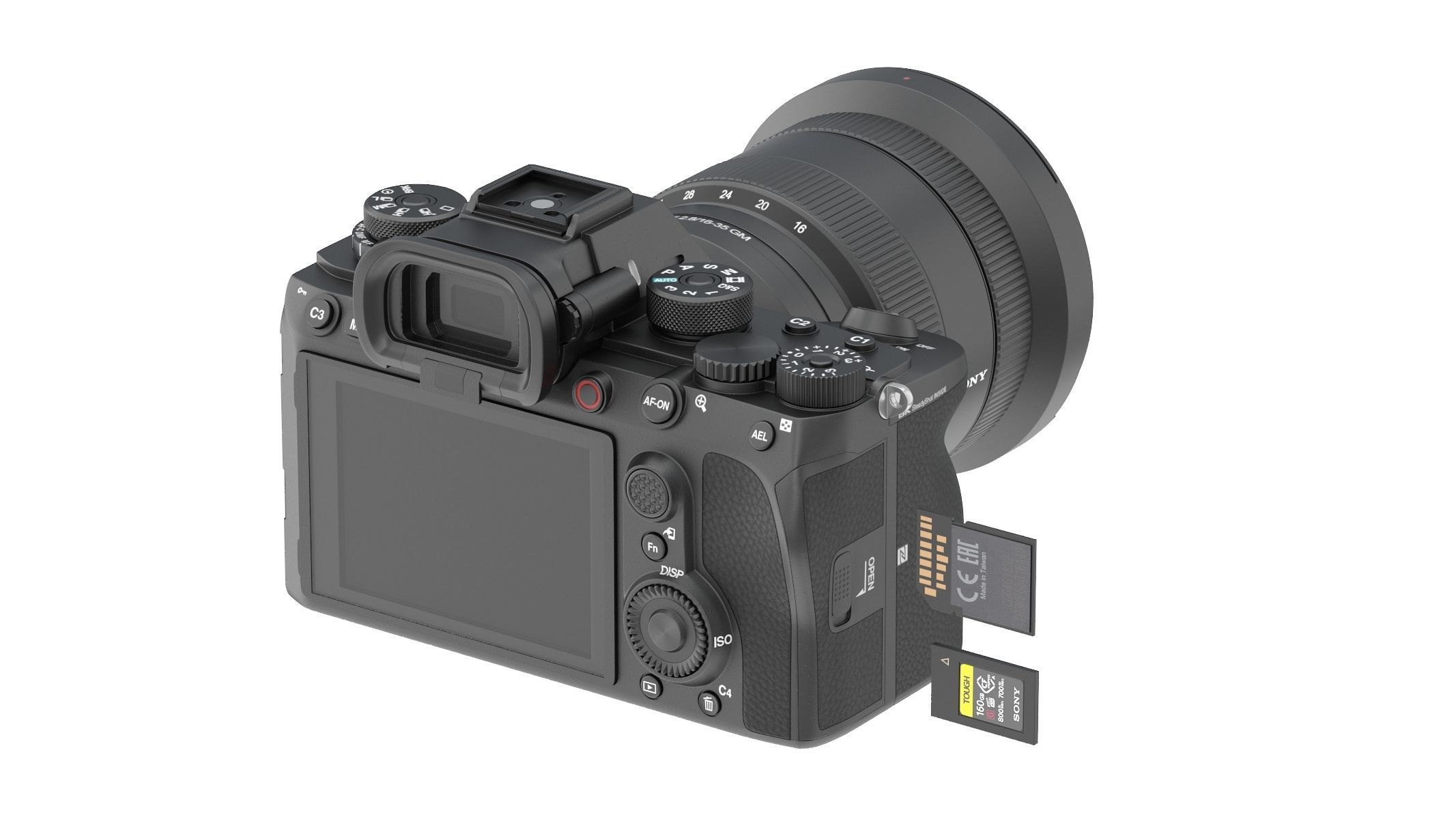Sony Alpha A1 with Lens 3D model_4