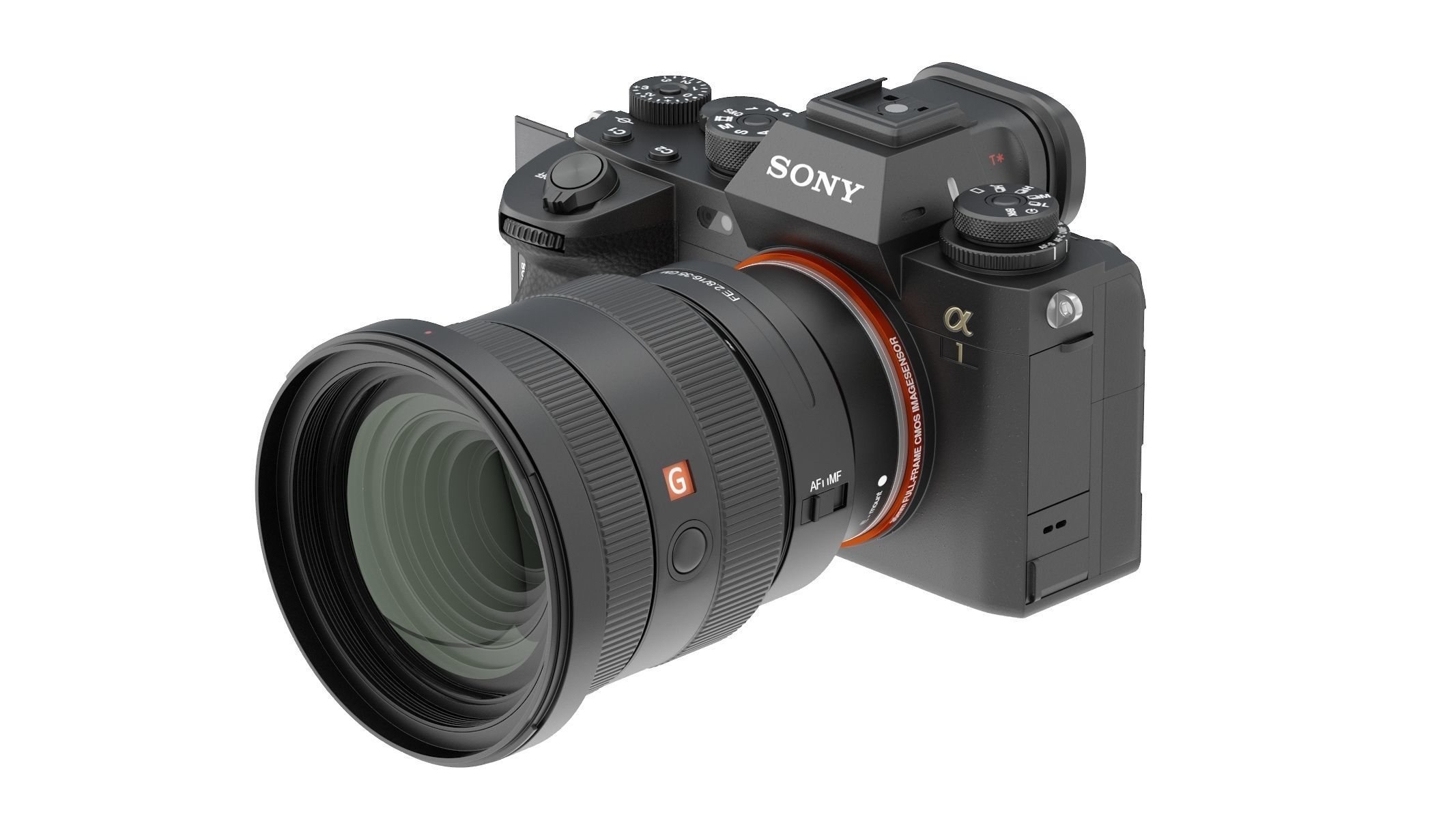 Sony Alpha A1 with Lens 3D model_7